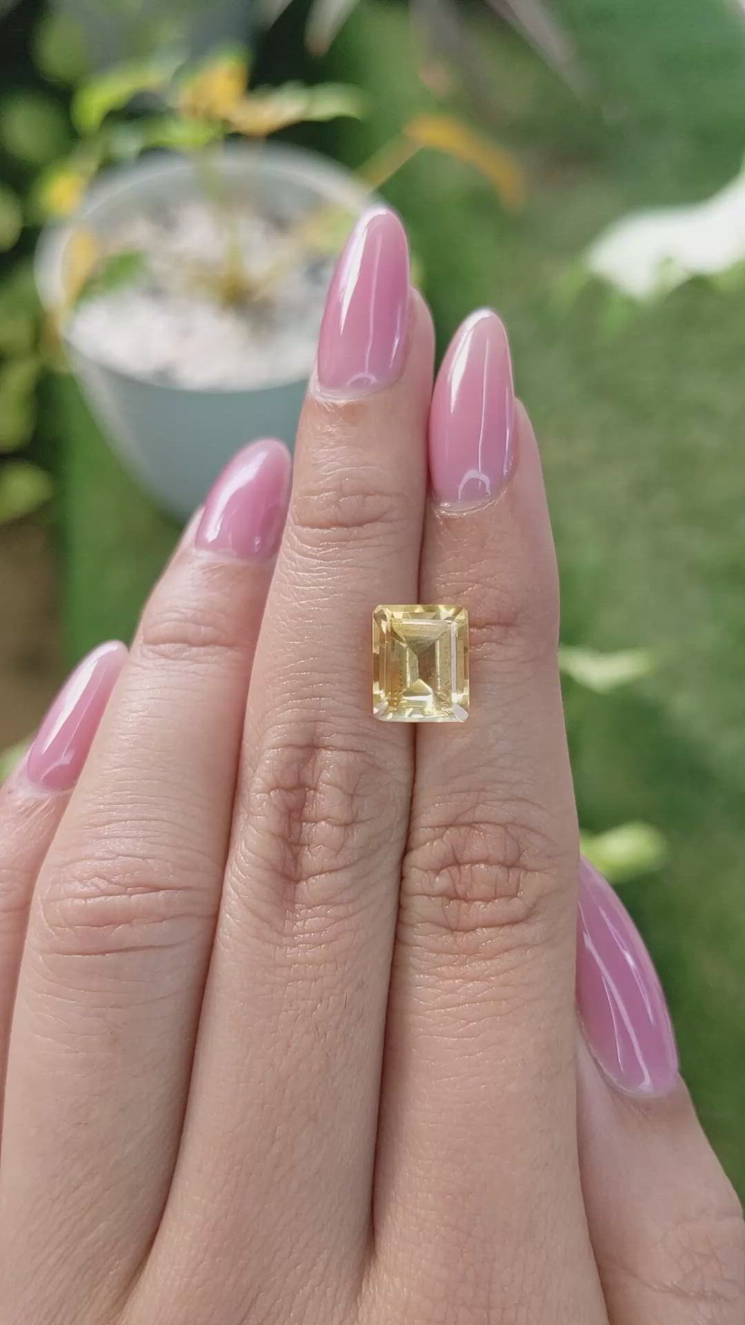 3.71 Ct. Citrine from Brazil Size Video