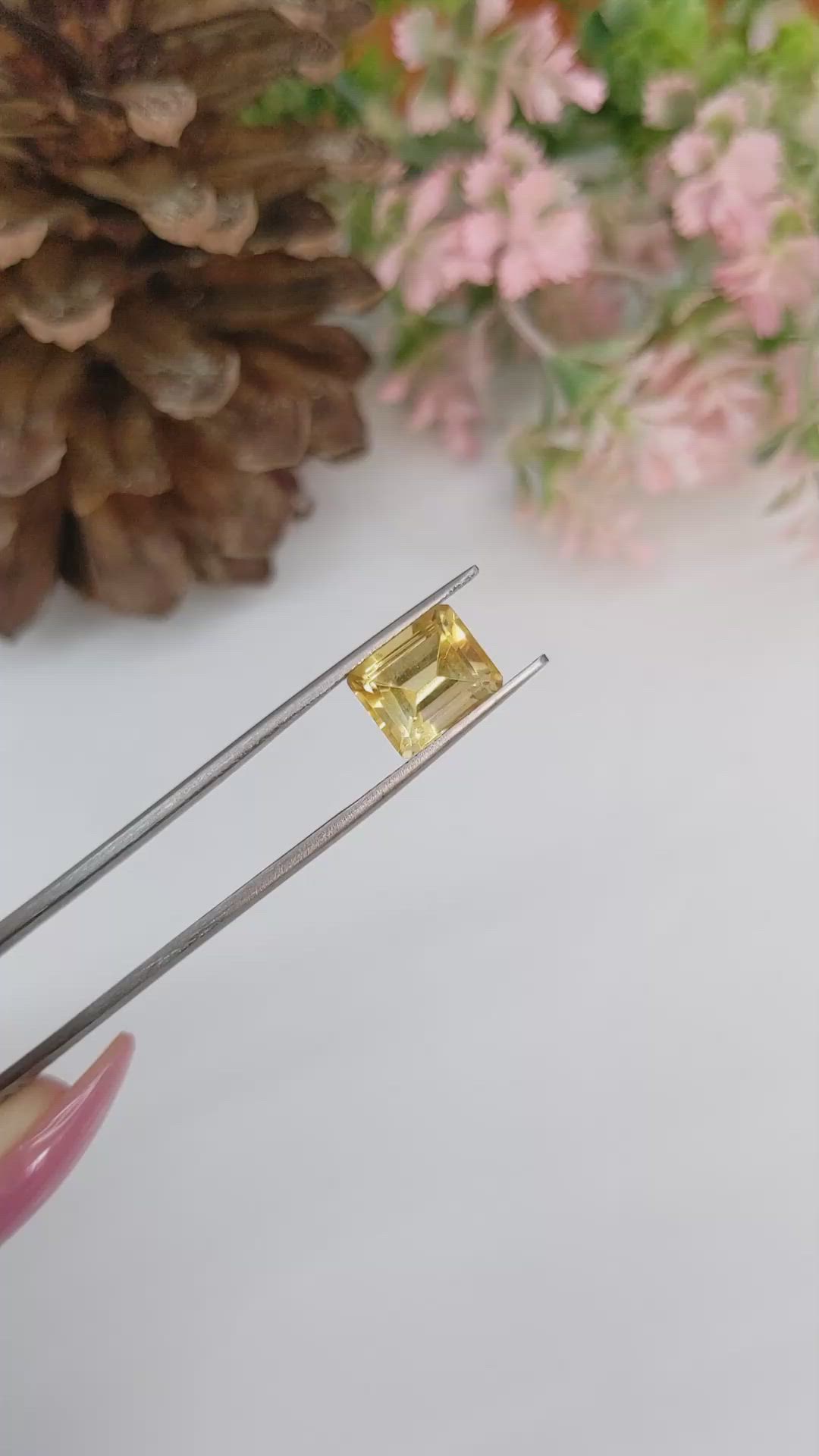 3.71 Ct. Citrine from Brazil Size Video