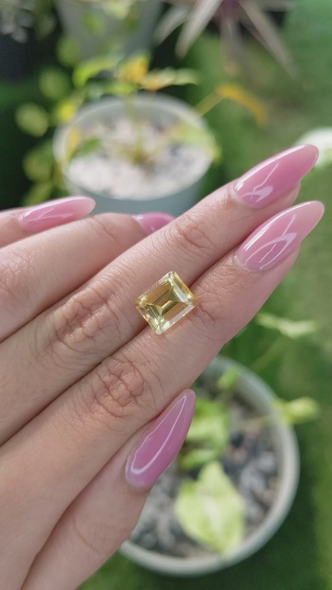 3.71 Ct. Citrine from Brazil Size Video