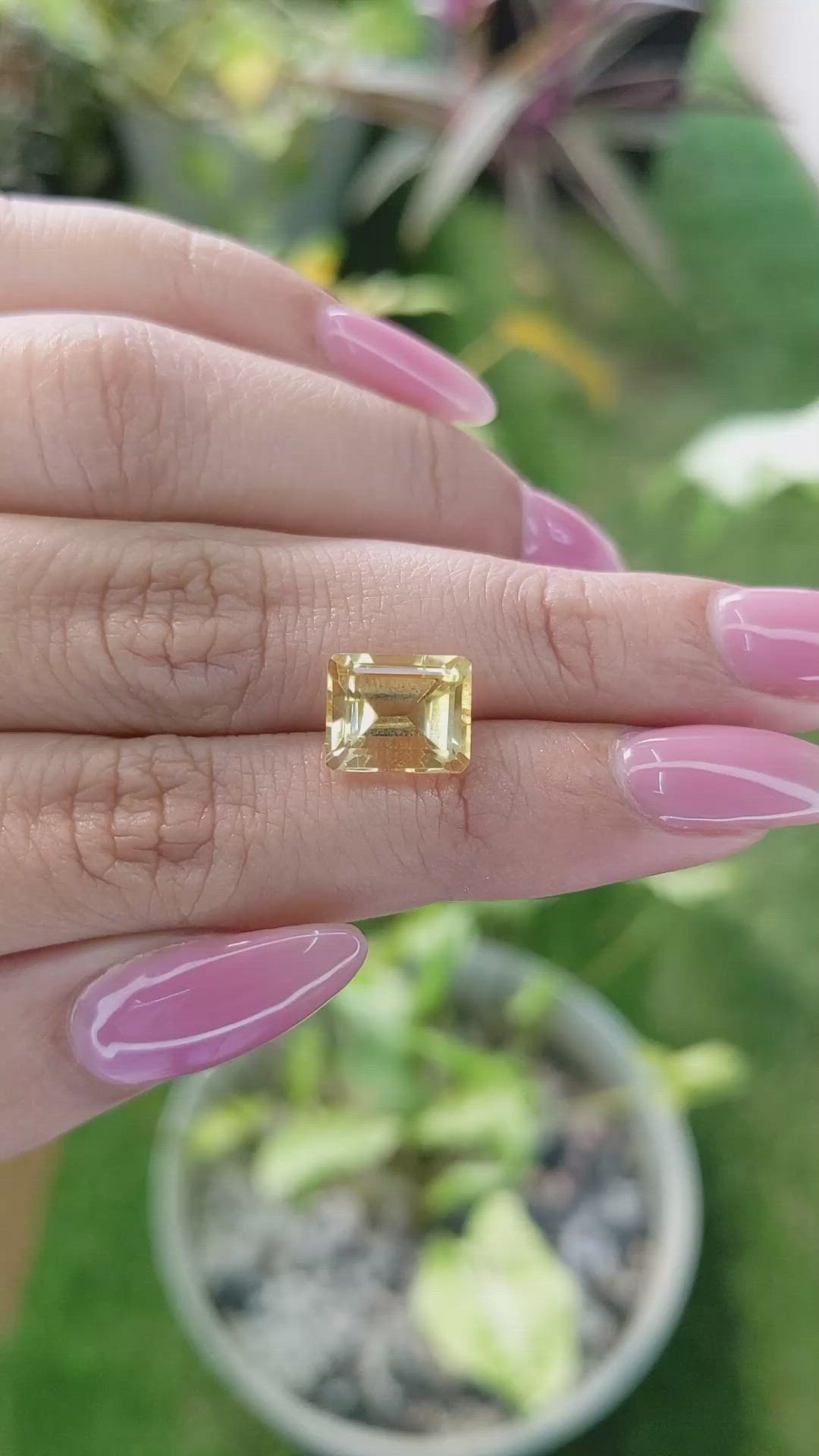 3.71 Ct. Citrine from Brazil Size Video