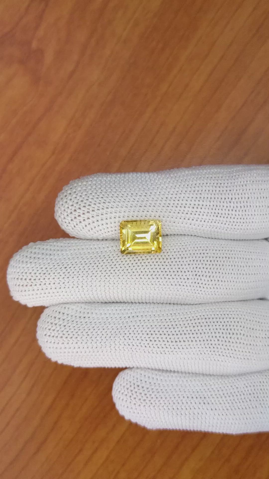 3.71 Ct. Citrine from Brazil Size Video