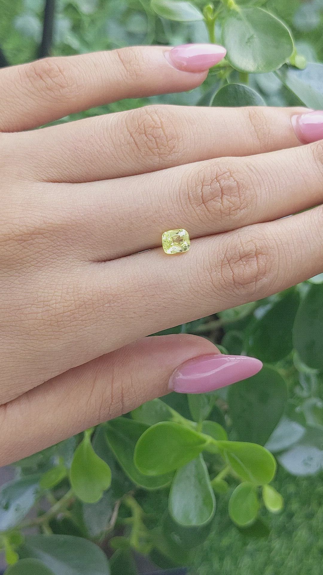 1.52 Ct. Chrysoberyl from Ceylon (Sri Lanka) Size Video