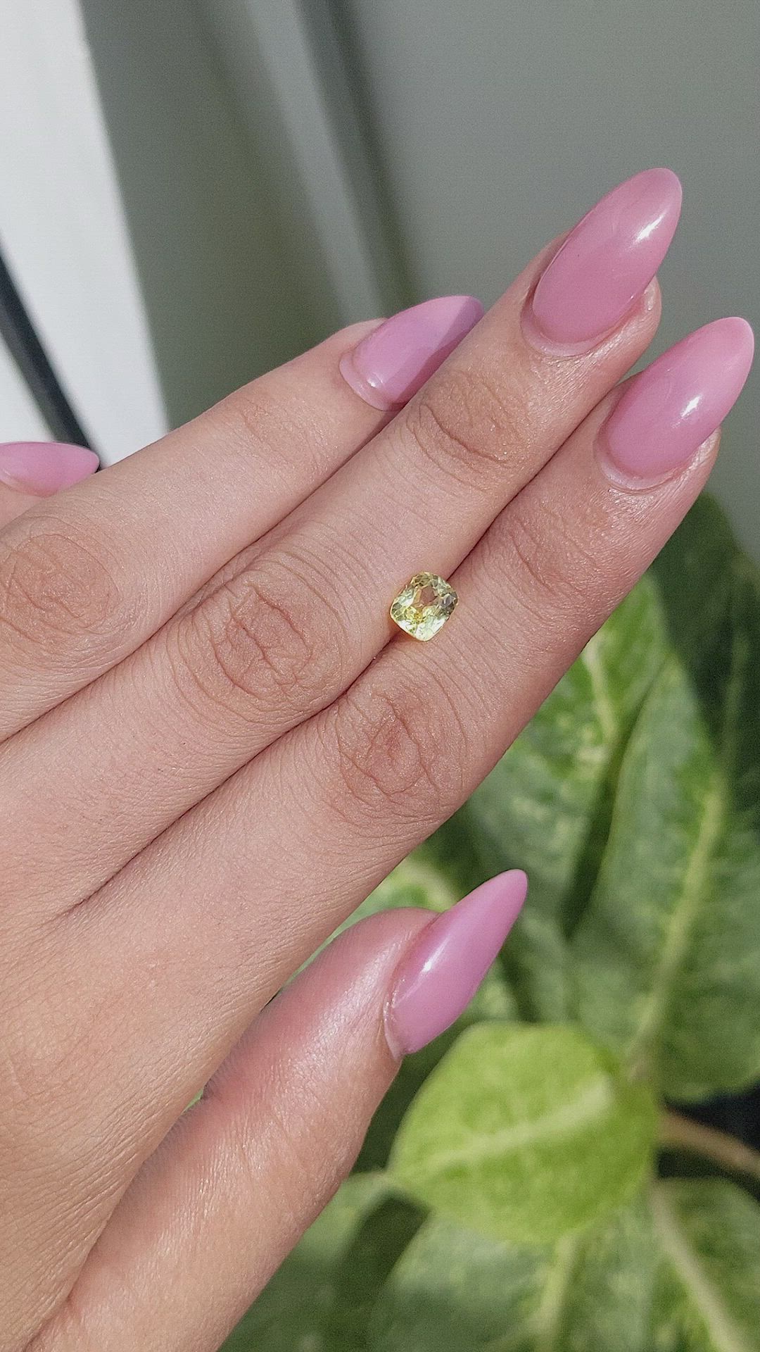 1.52 Ct. Chrysoberyl from Ceylon (Sri Lanka) Size Video