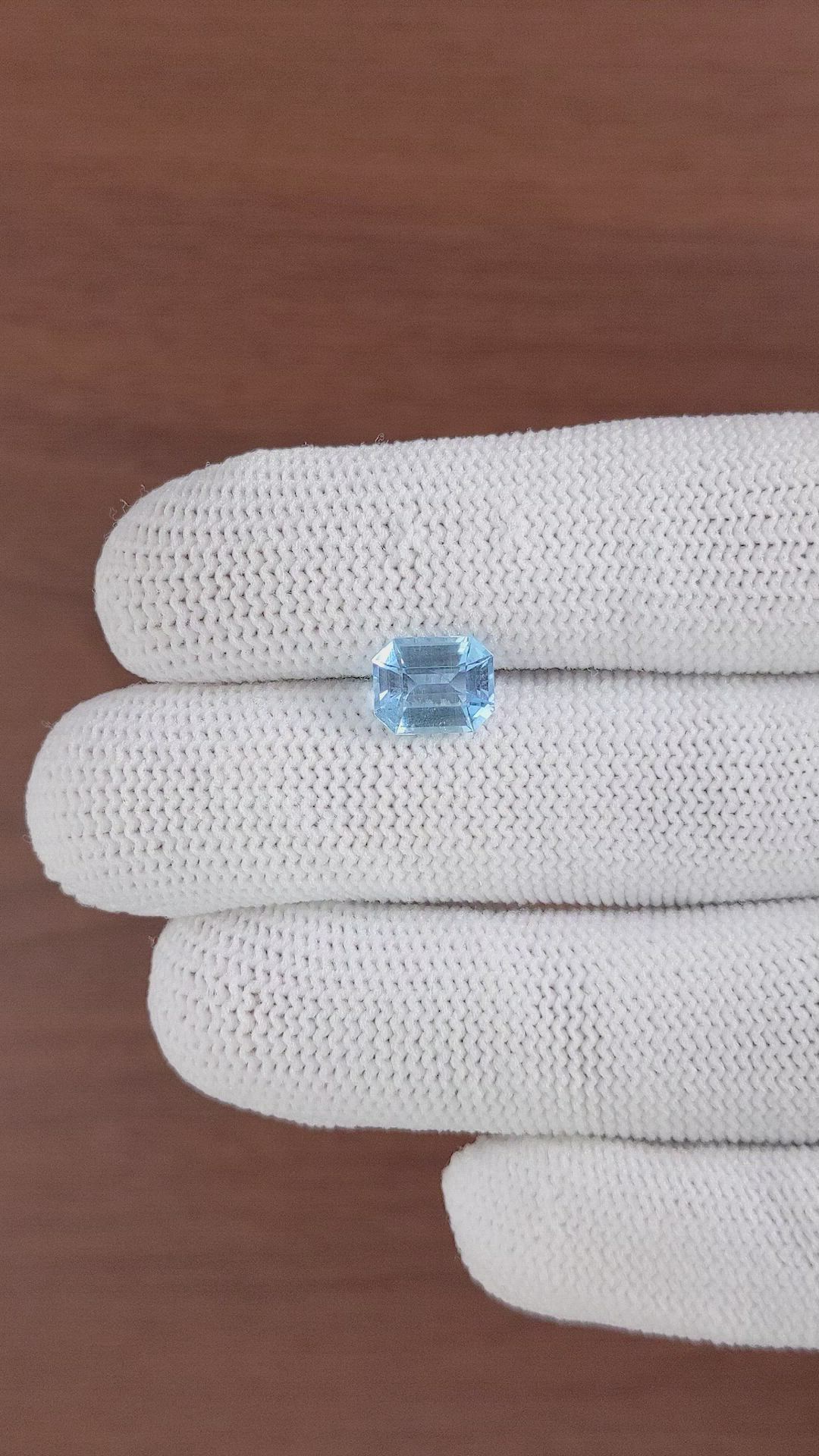 1.78 Ct. Aquamarine from Tanzania Size Video