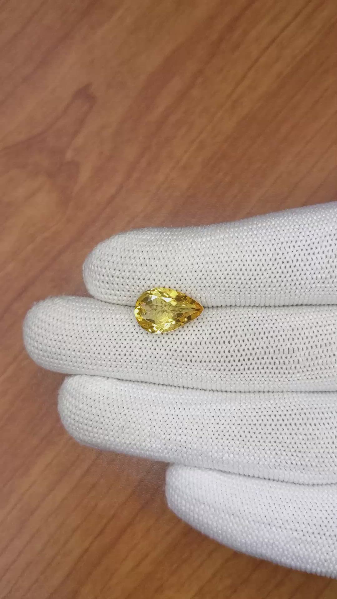 3.44 Ct. Citrine from Ceylon (Sri Lanka) Size Video