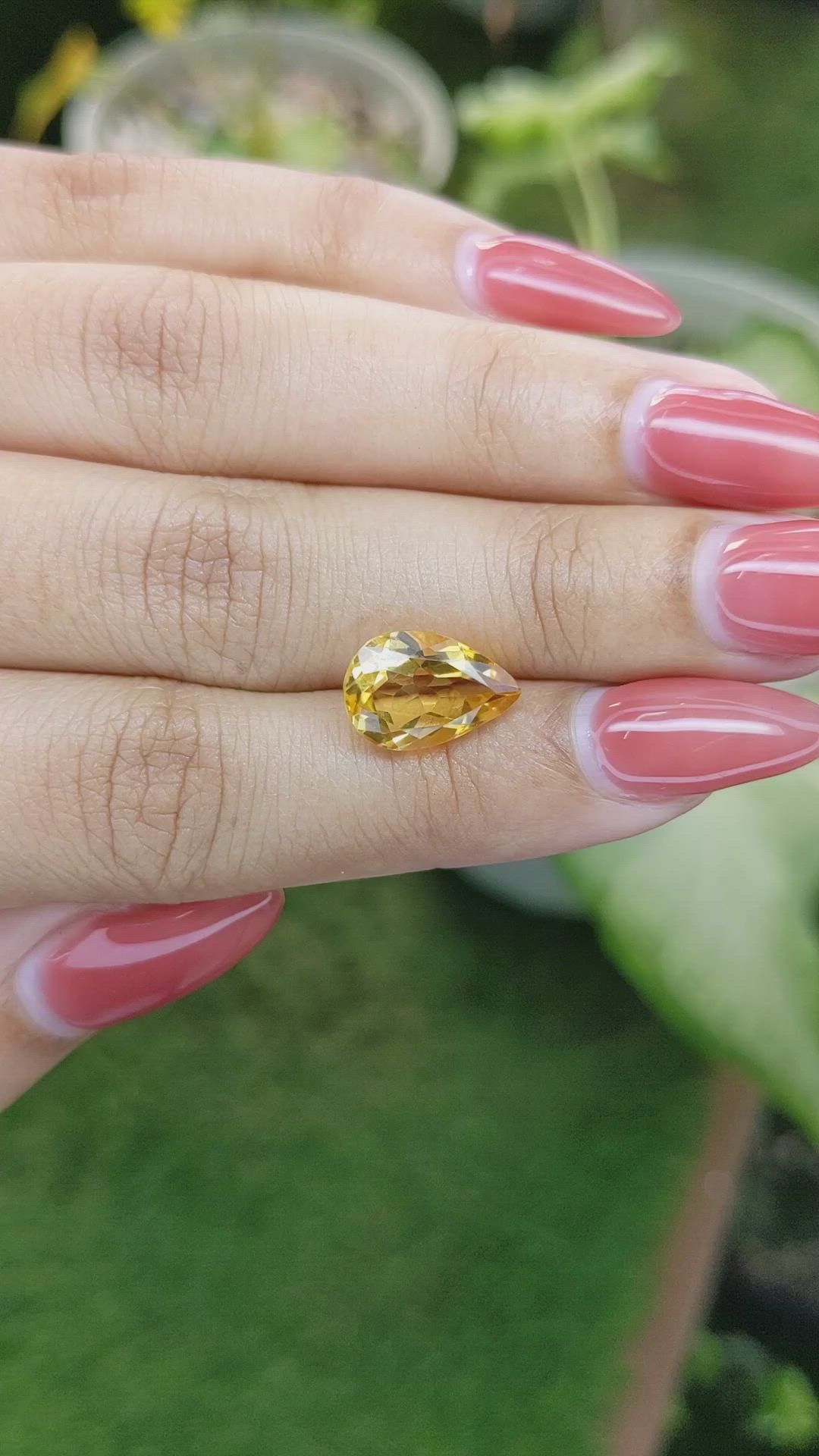 3.44 Ct. Citrine from Ceylon (Sri Lanka) Size Video