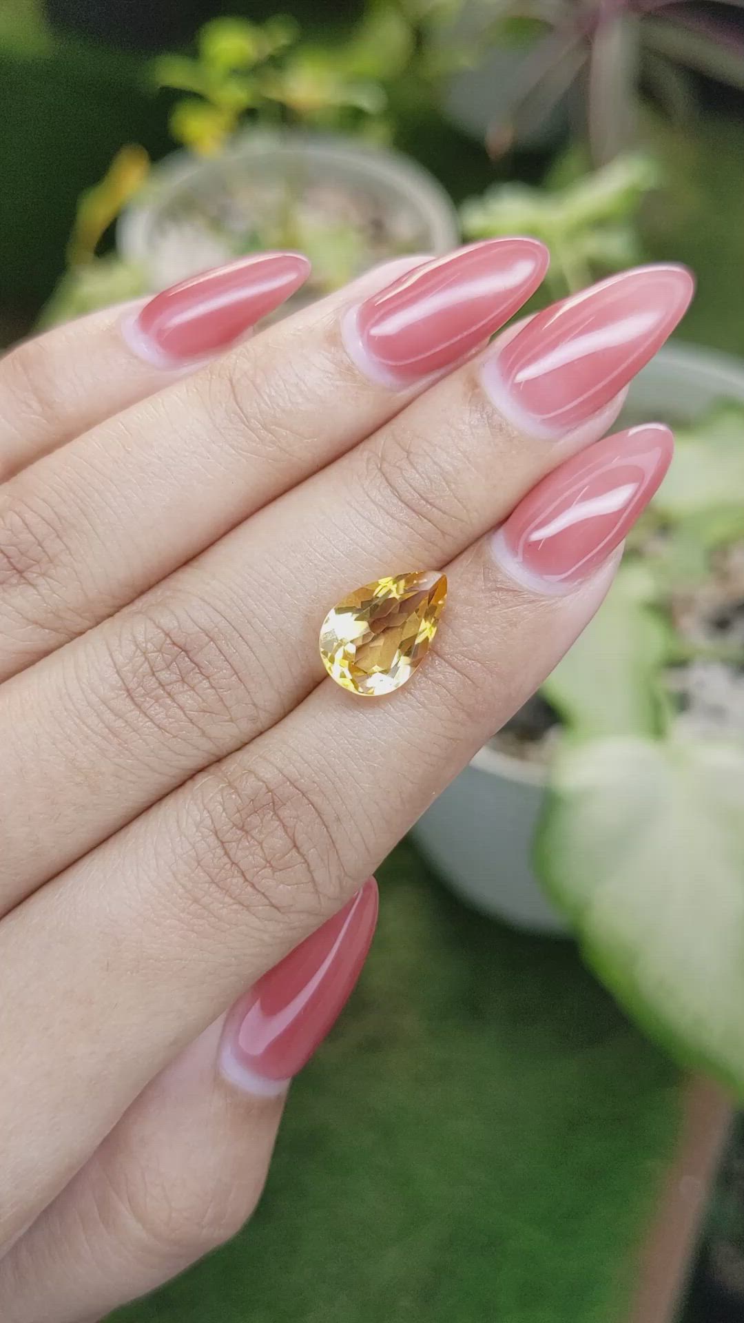 3.44 Ct. Citrine from Ceylon (Sri Lanka) Size Video