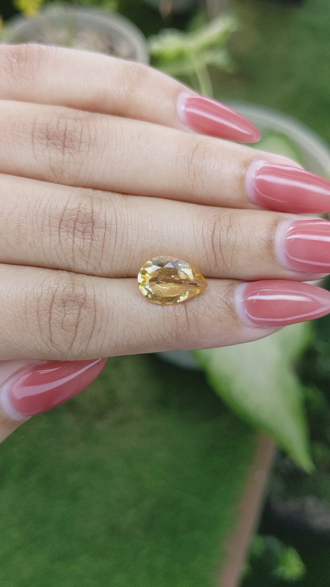 3.10 Ct. Citrine from Ceylon (Sri Lanka) Size Video