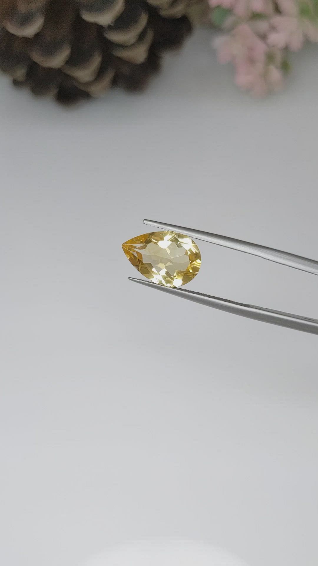3.10 Ct. Citrine from Ceylon (Sri Lanka) Size Video