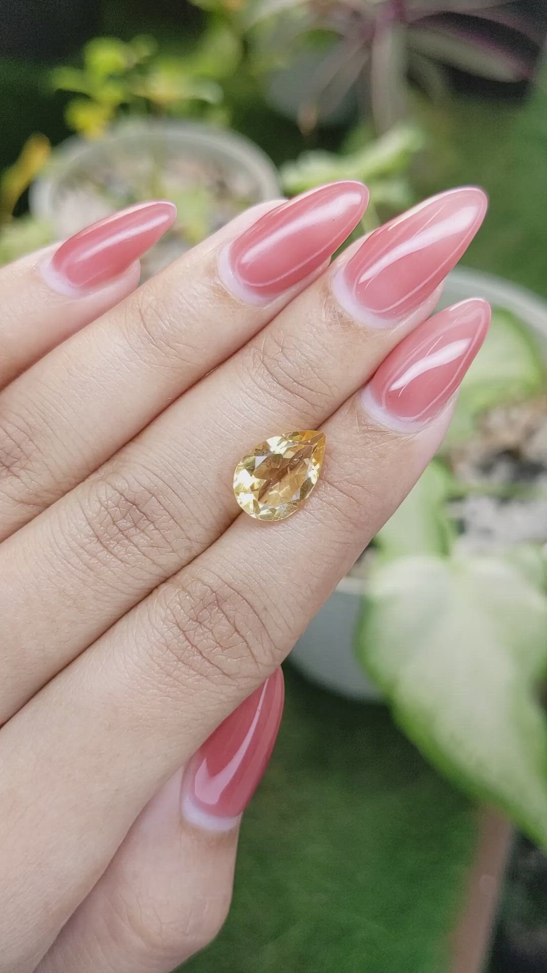 3.10 Ct. Citrine from Ceylon (Sri Lanka) Size Video