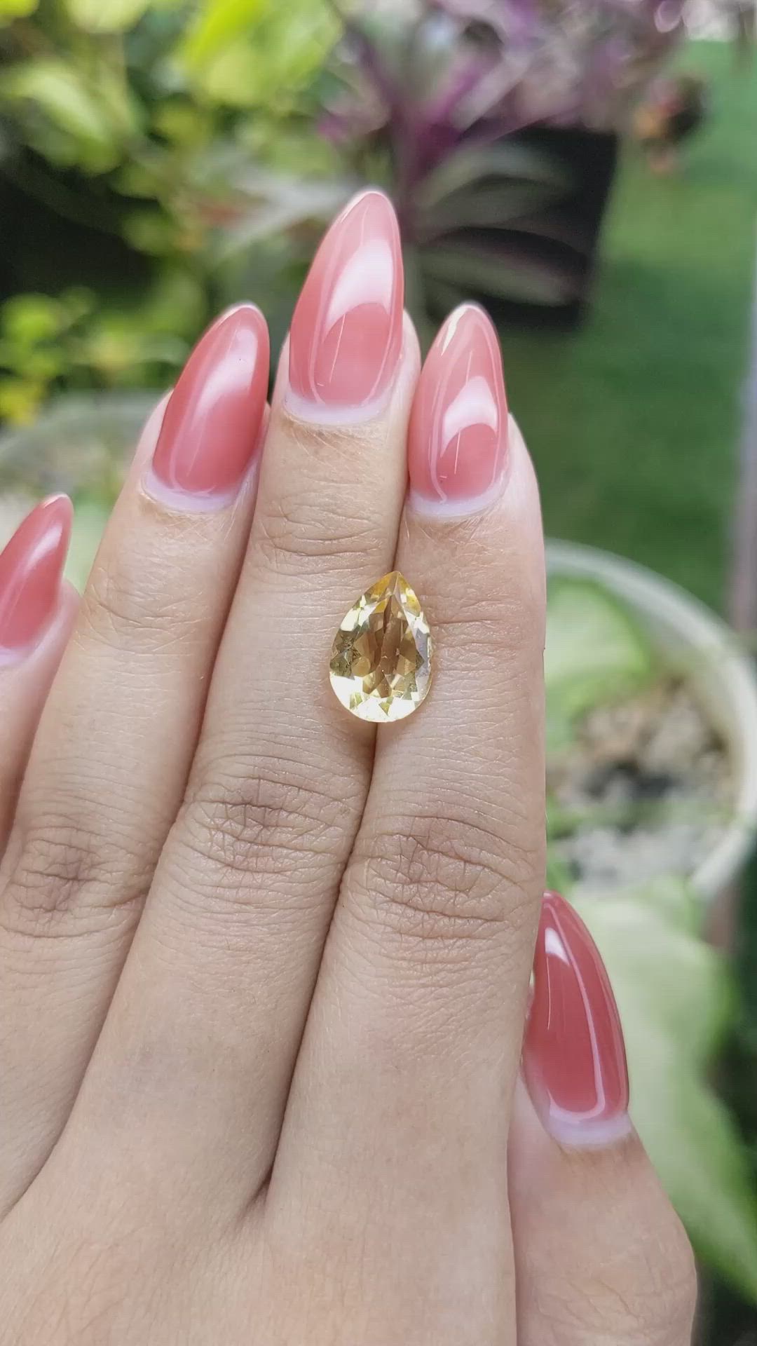 3.10 Ct. Citrine from Ceylon (Sri Lanka) Size Video
