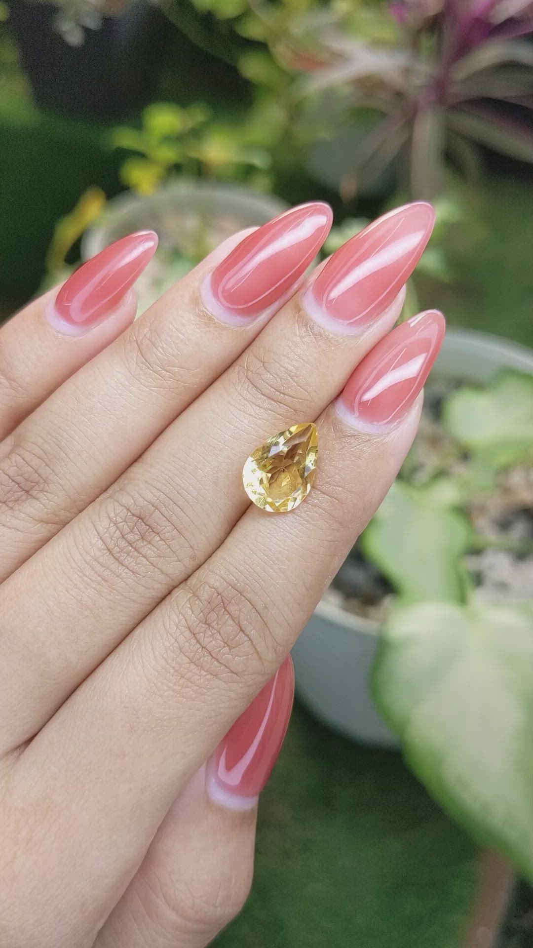 3.18 Ct. Citrine from Ceylon (Sri Lanka) Size Video