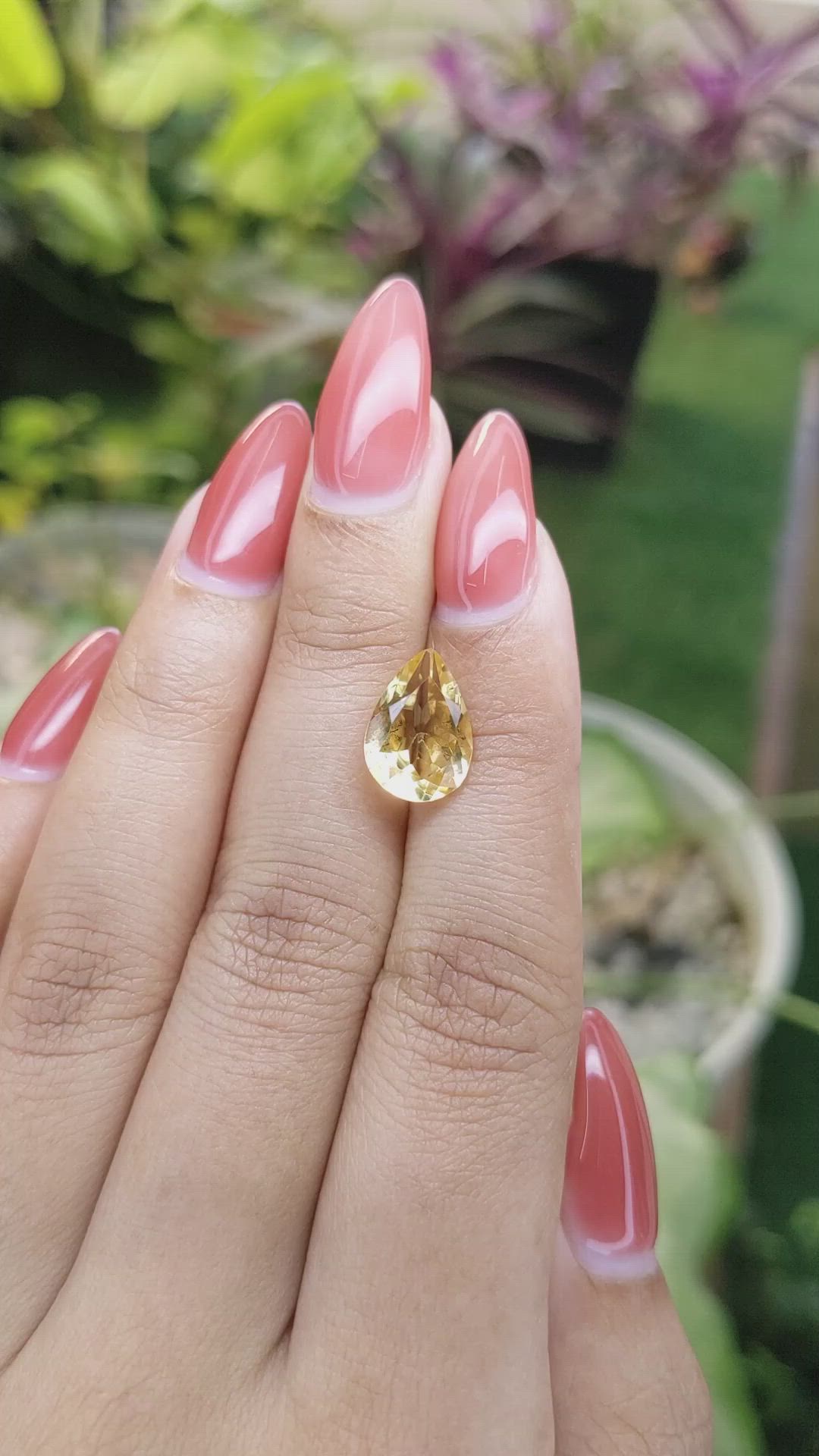 3.18 Ct. Citrine from Ceylon (Sri Lanka) Size Video