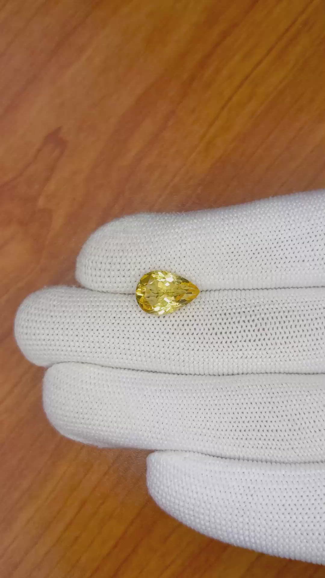 3.18 Ct. Citrine from Ceylon (Sri Lanka) Size Video