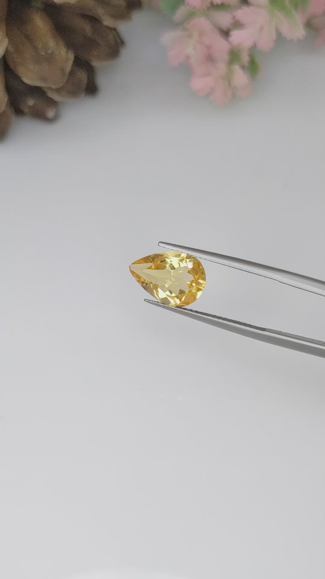 3.18 Ct. Citrine from Ceylon (Sri Lanka) Size Video