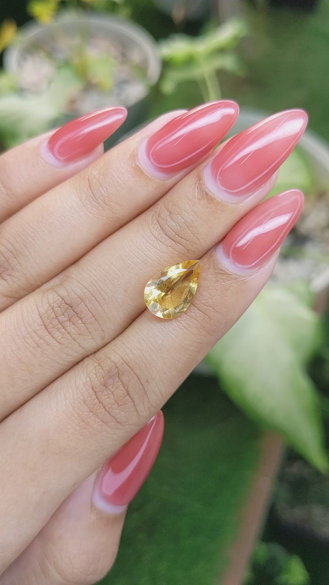 2.82 Ct. Citrine from Ceylon (Sri Lanka) Size Video