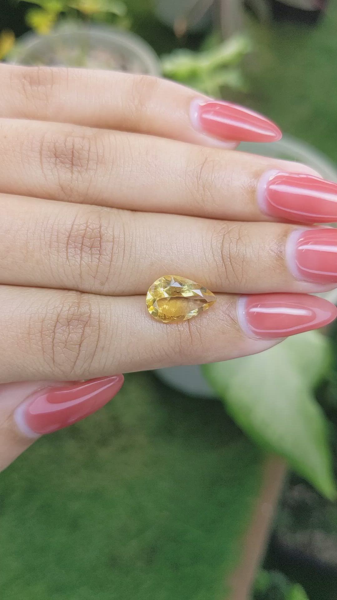 3.12 Ct. Citrine from Ceylon (Sri Lanka) Size Video