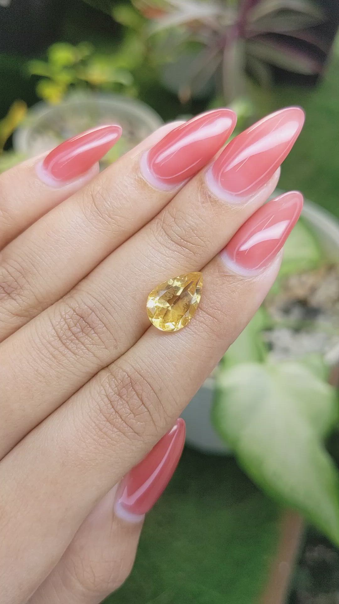 3.12 Ct. Citrine from Ceylon (Sri Lanka) Size Video