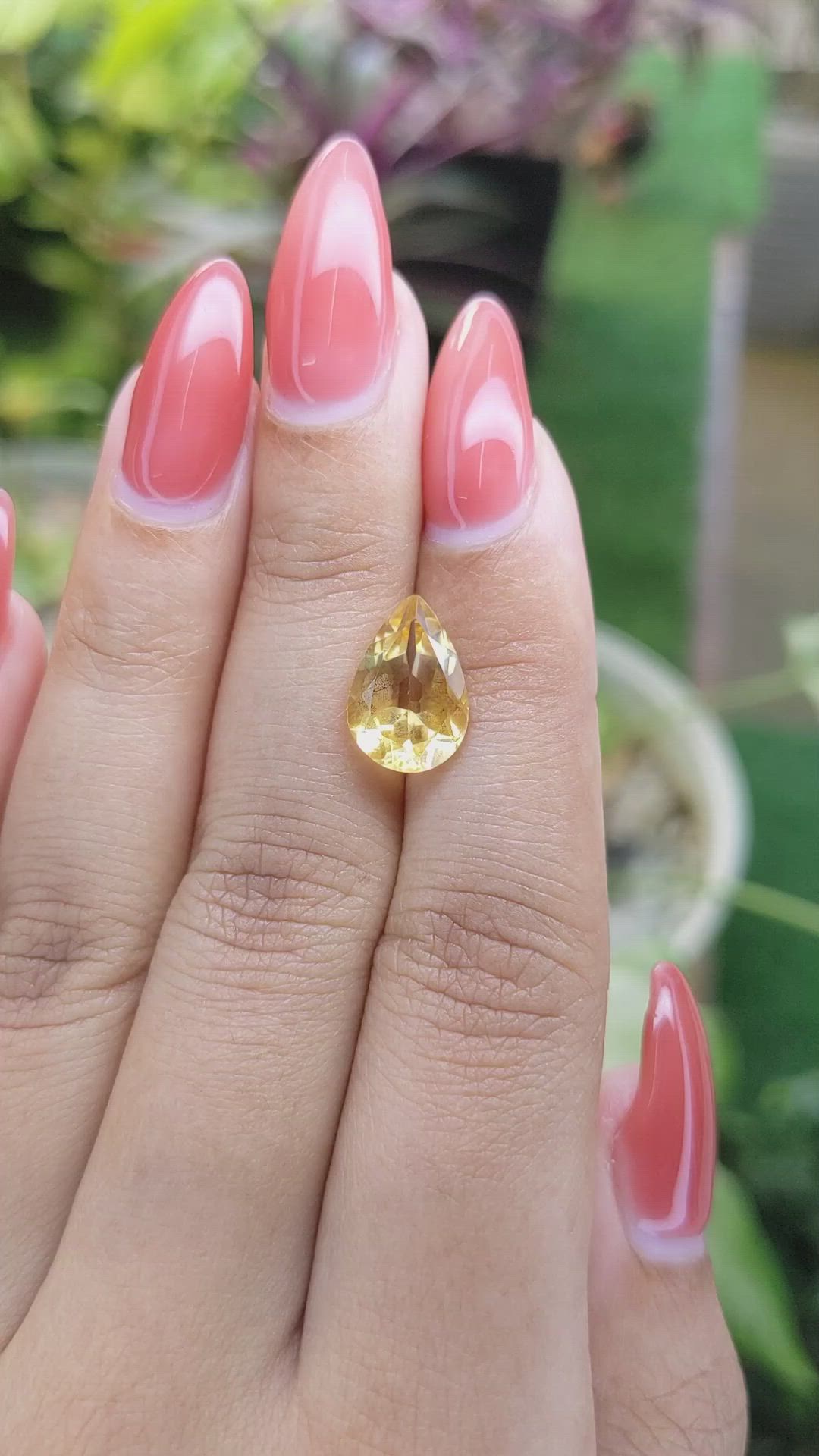 3.12 Ct. Citrine from Ceylon (Sri Lanka) Size Video