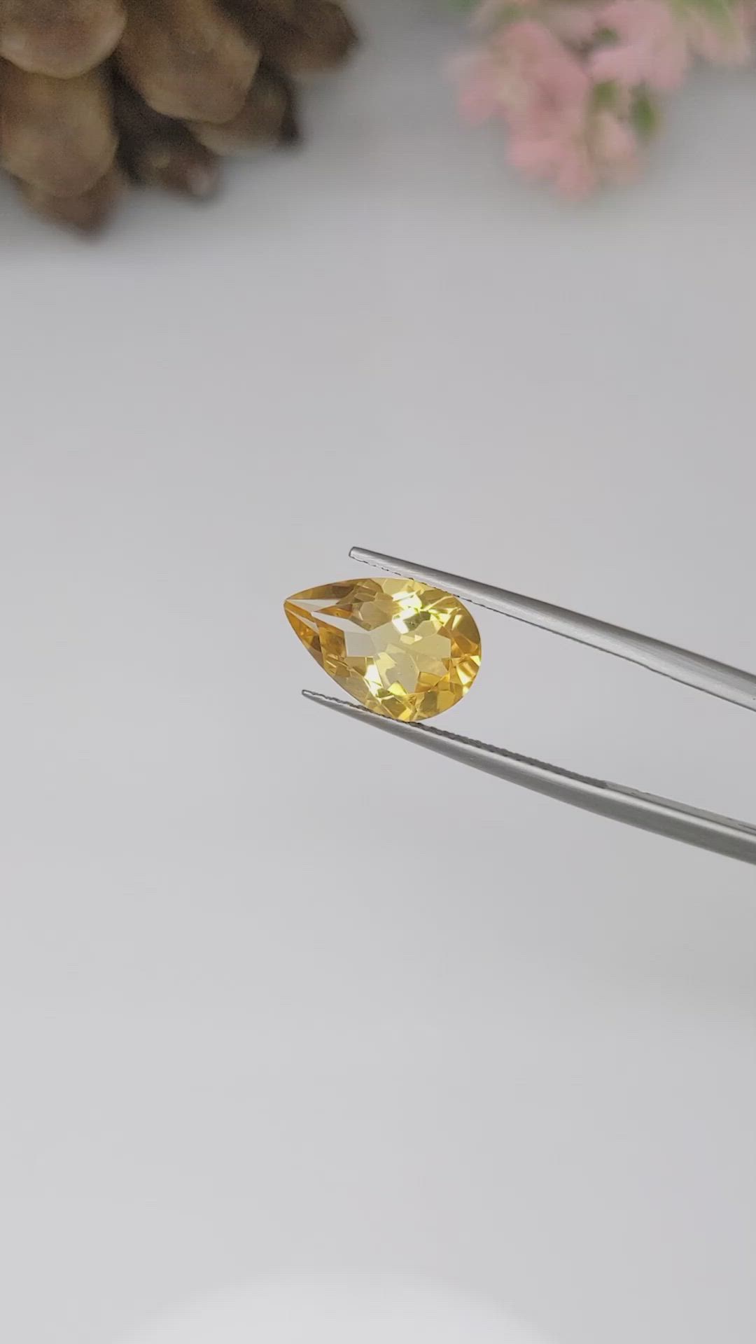 3.12 Ct. Citrine from Ceylon (Sri Lanka) Size Video
