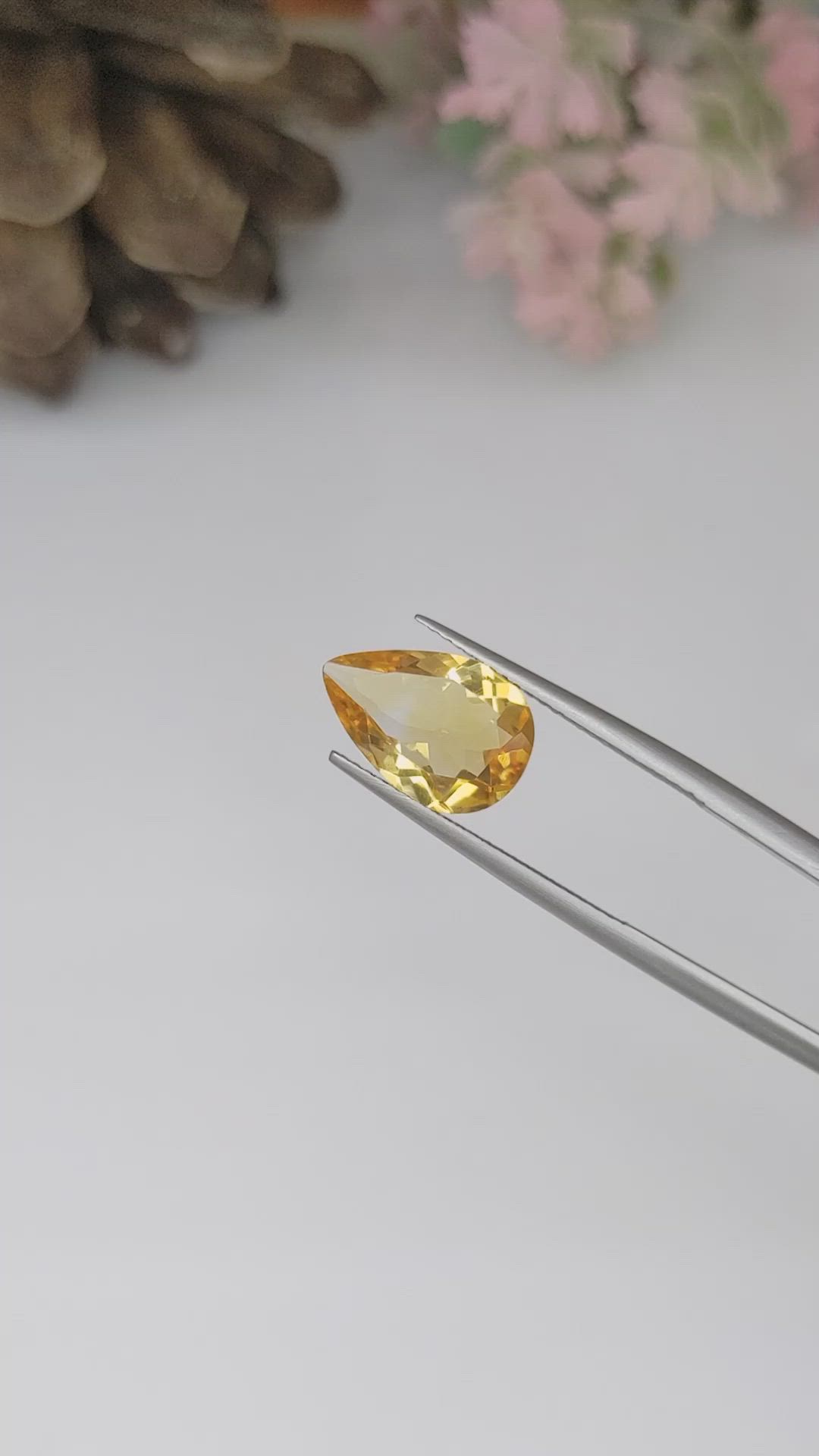 2.99 Ct. Citrine from Ceylon (Sri Lanka) Size Video