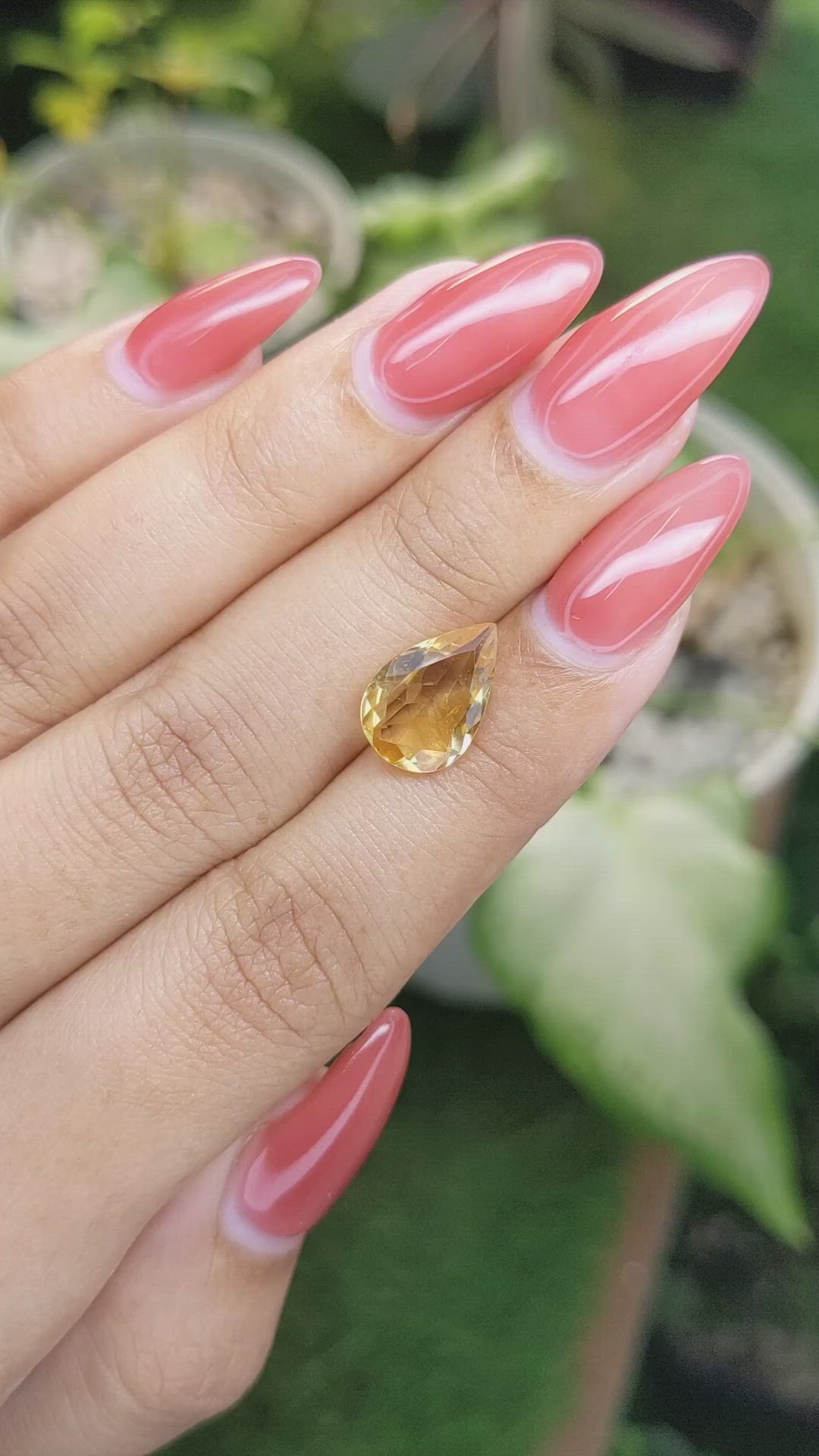 2.60 Ct. Citrine from Ceylon (Sri Lanka) Size Video