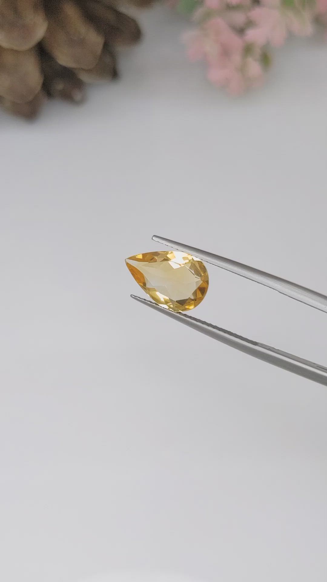 2.60 Ct. Citrine from Ceylon (Sri Lanka) Size Video