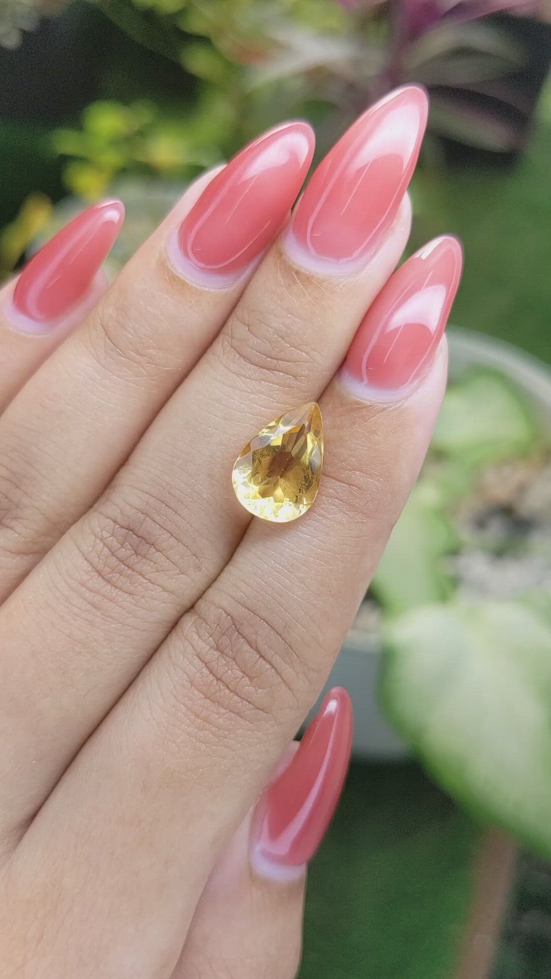 3.35 Ct. Citrine from Ceylon (Sri Lanka) Size Video
