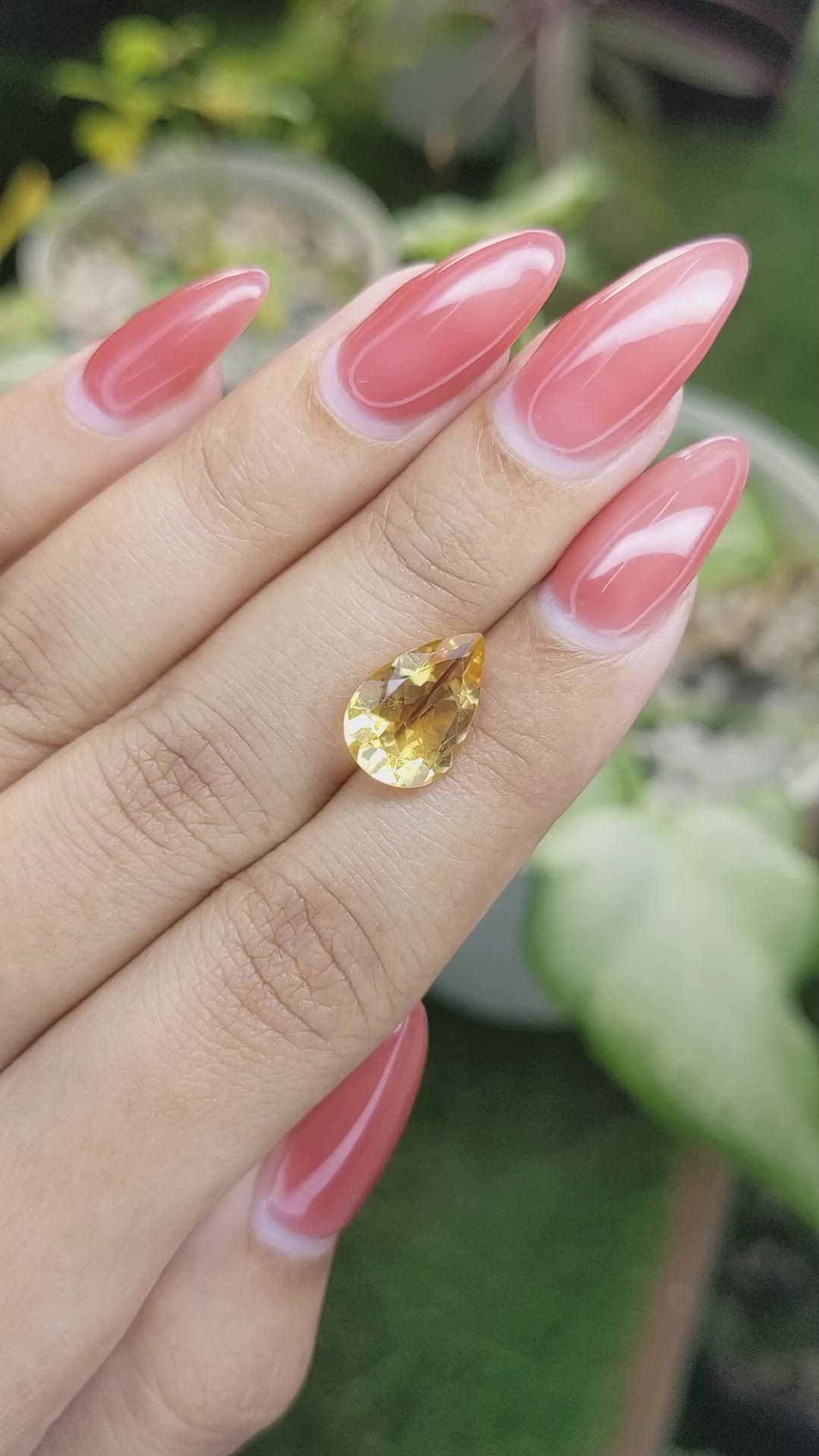 3.10 Ct. Citrine from Ceylon (Sri Lanka) Size Video