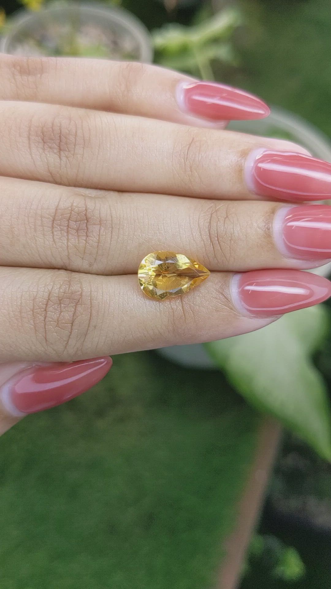 3.10 Ct. Citrine from Ceylon (Sri Lanka) Size Video