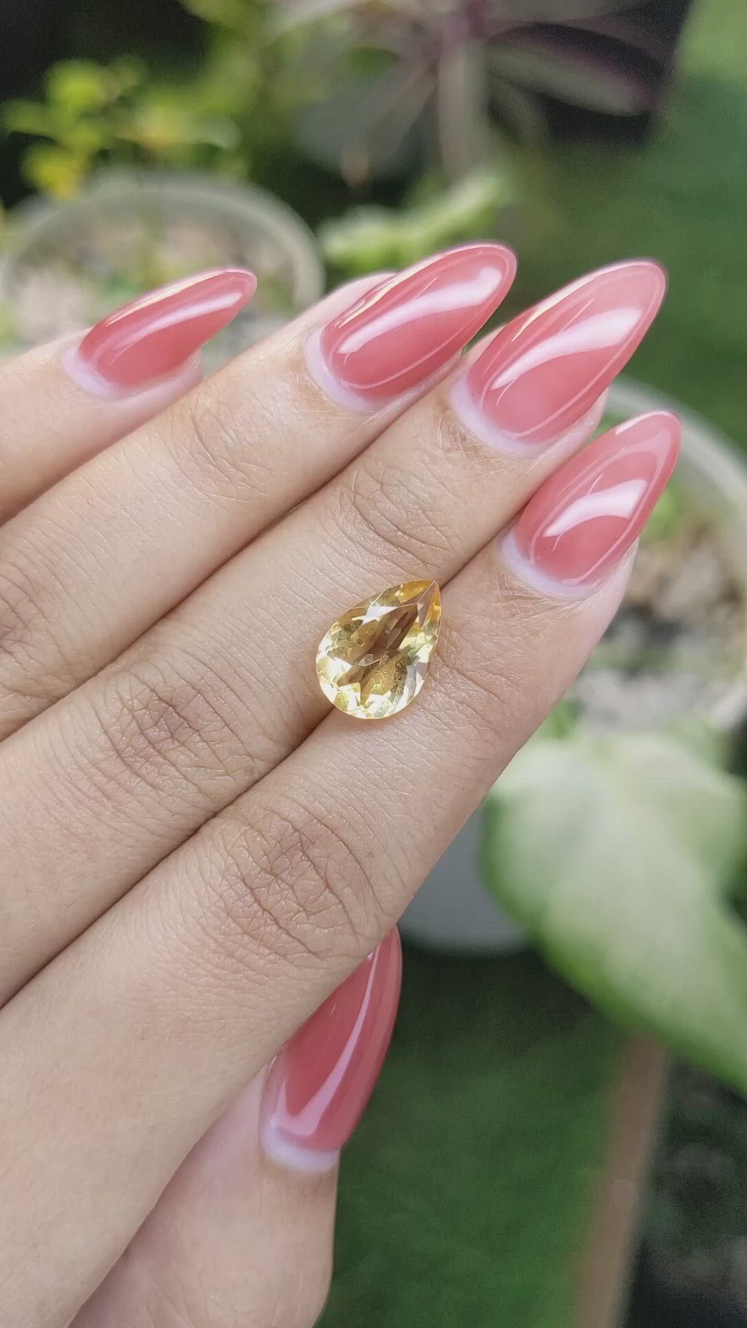 3.15 Ct. Citrine from Ceylon (Sri Lanka) Size Video