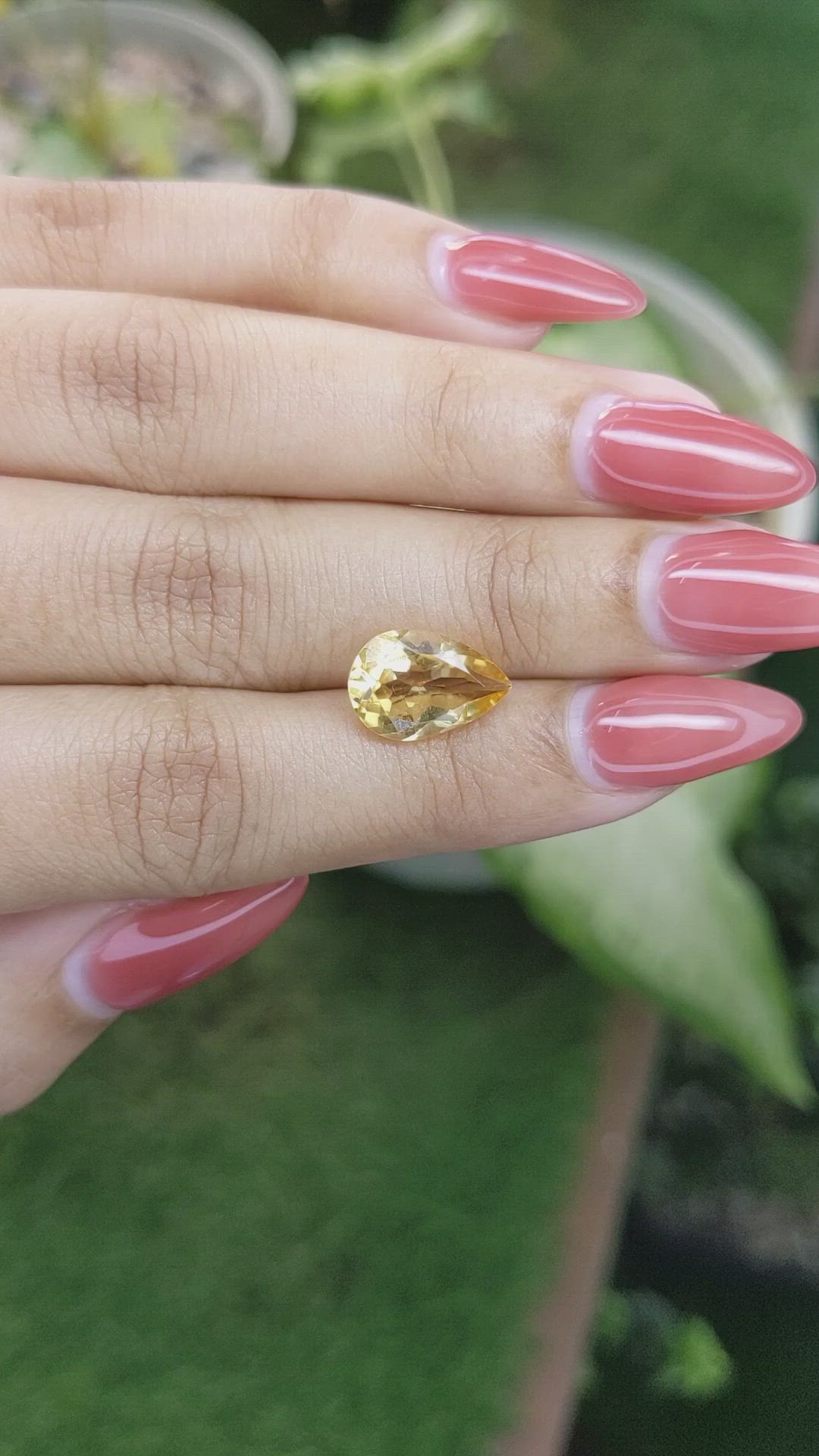 3.15 Ct. Citrine from Ceylon (Sri Lanka) Size Video