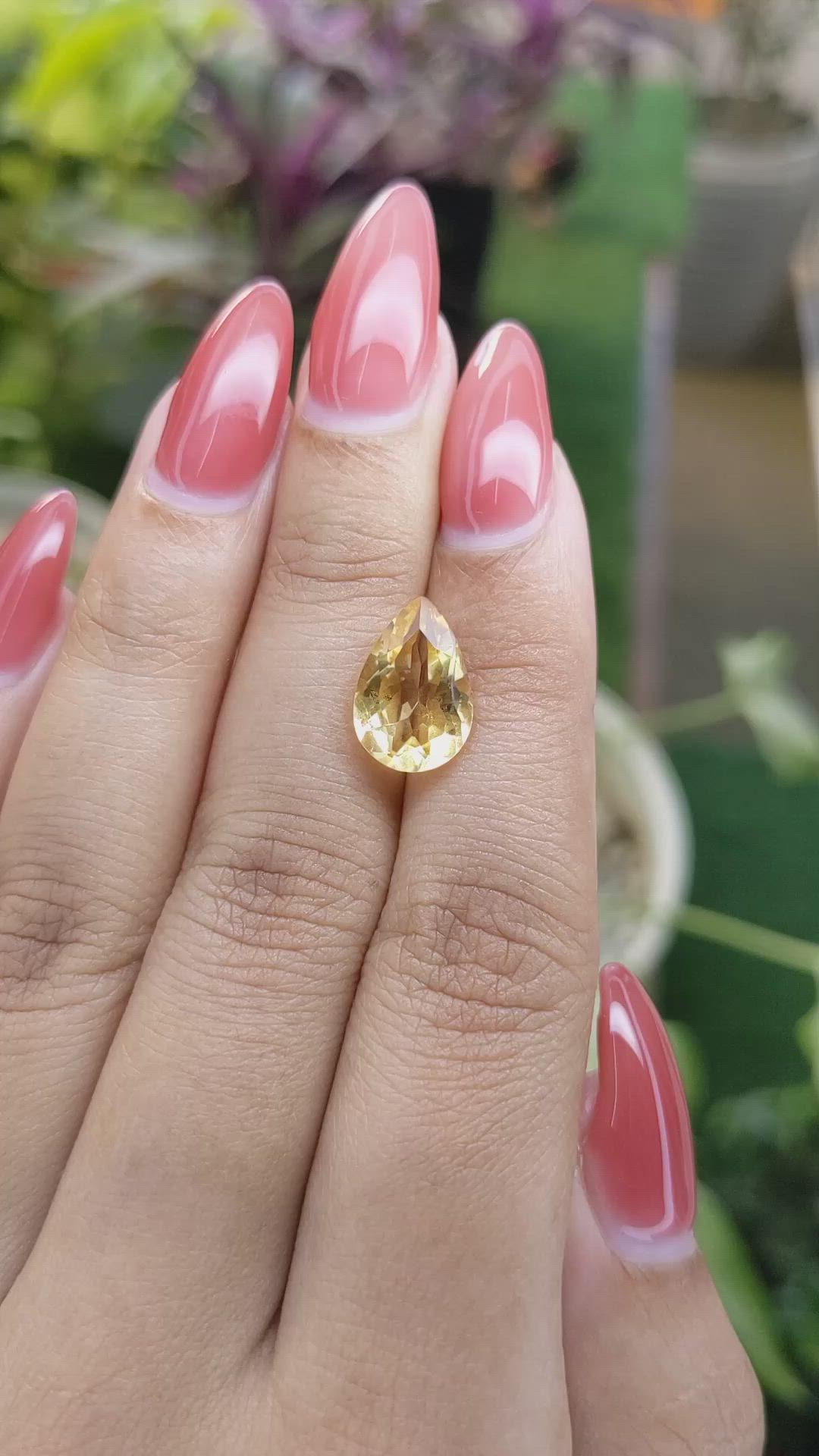 3.15 Ct. Citrine from Ceylon (Sri Lanka) Size Video