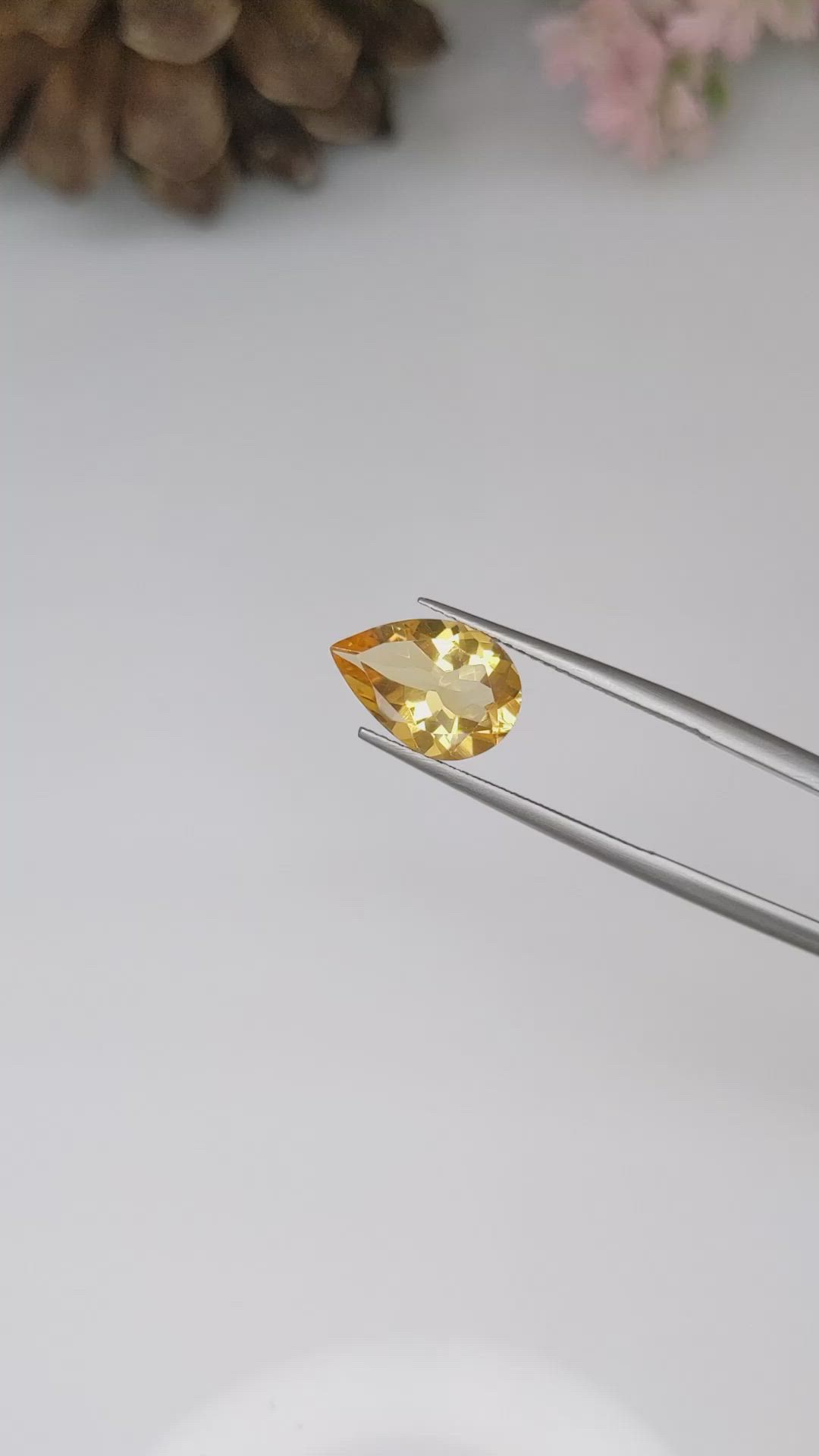 2.80 Ct. Citrine from Ceylon (Sri Lanka) Size Video