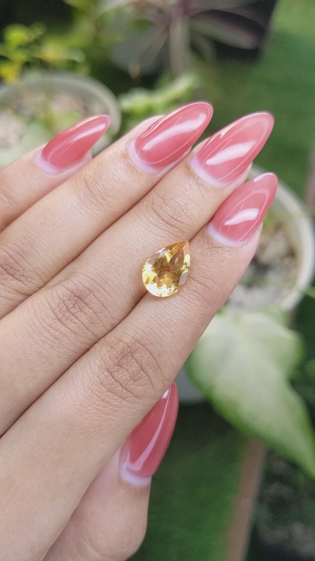 2.80 Ct. Citrine from Ceylon (Sri Lanka) Size Video