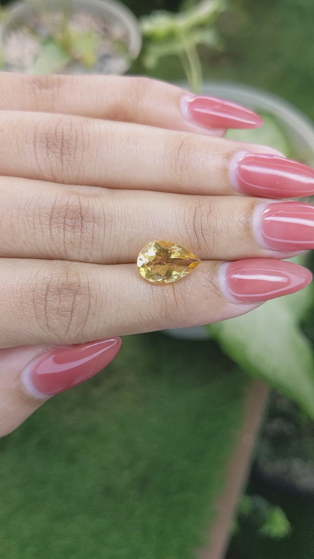 2.80 Ct. Citrine from Ceylon (Sri Lanka) Size Video