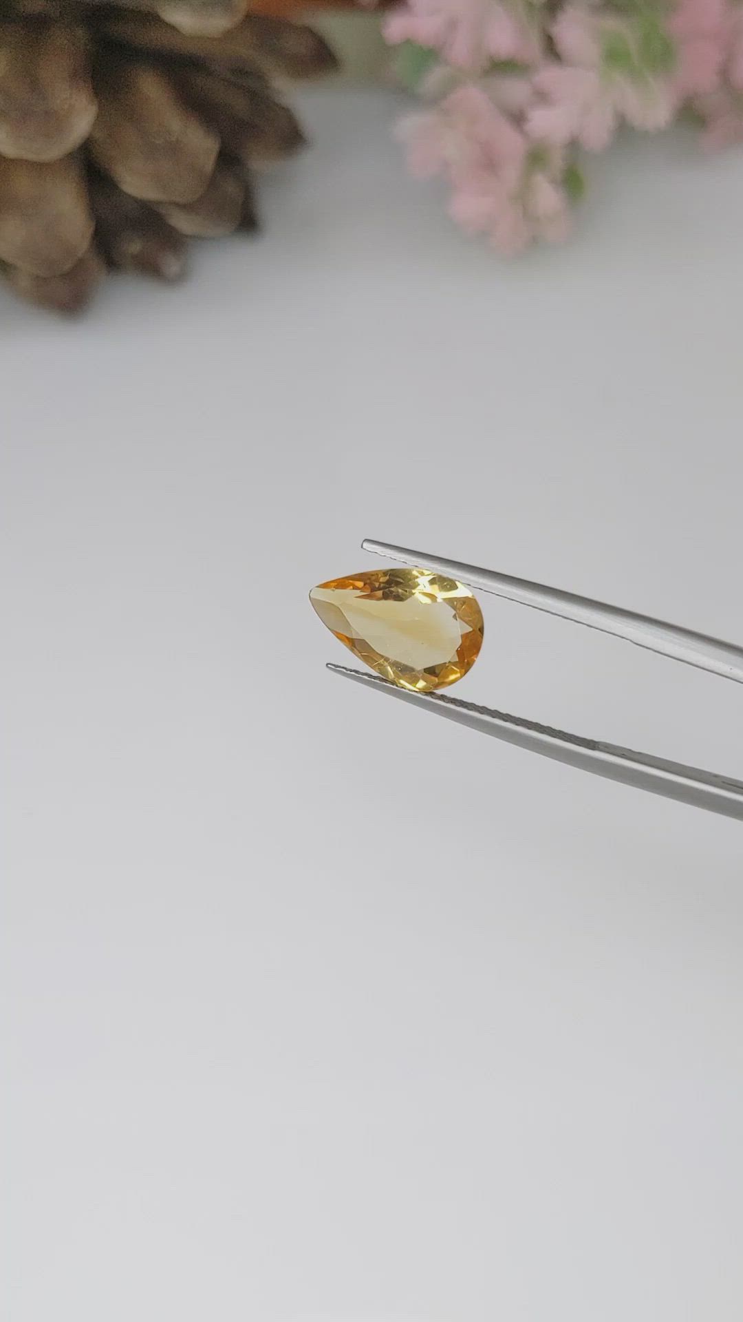 2.50 Ct. Citrine from Ceylon (Sri Lanka) Size Video