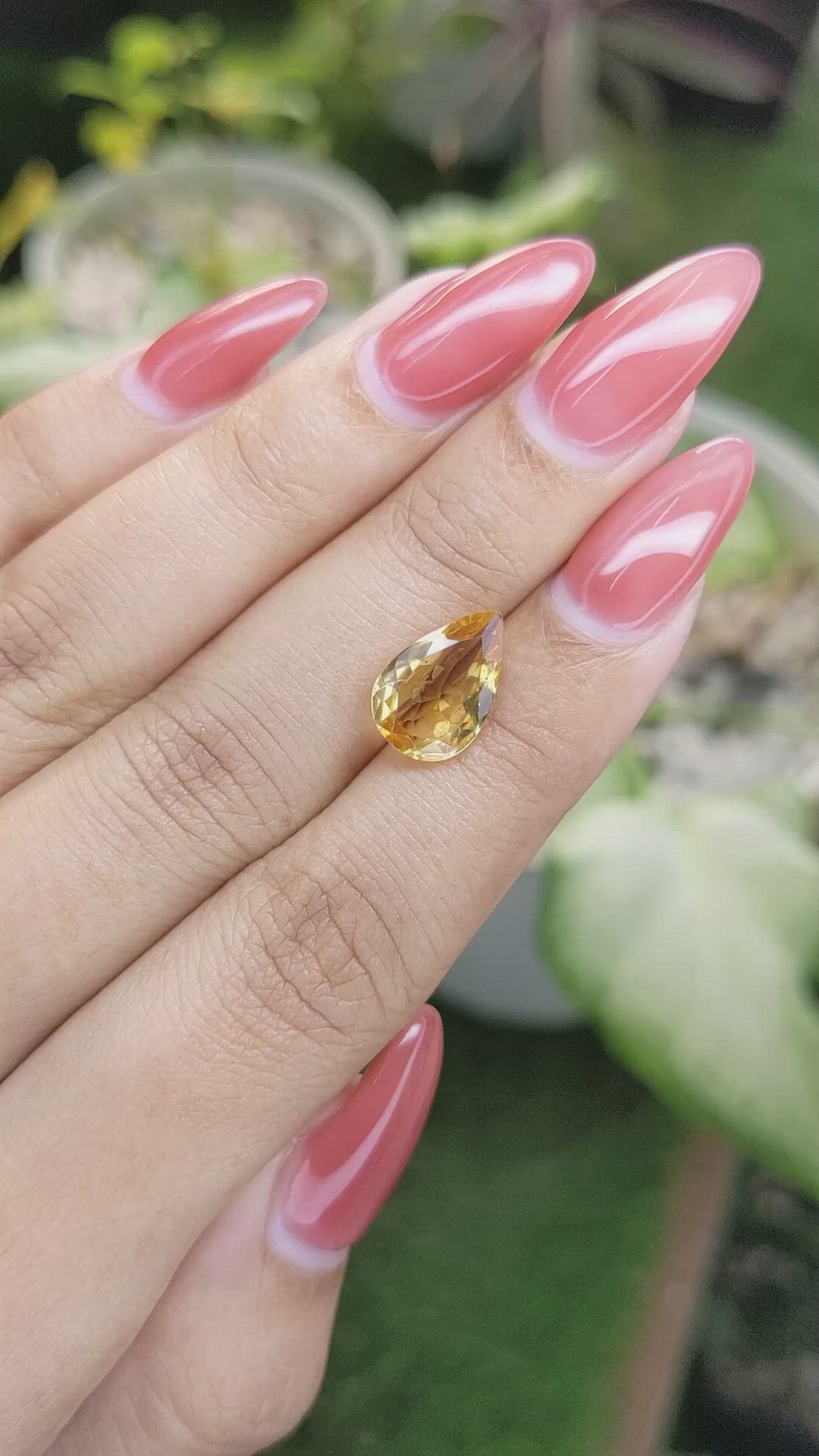 2.50 Ct. Citrine from Ceylon (Sri Lanka) Size Video
