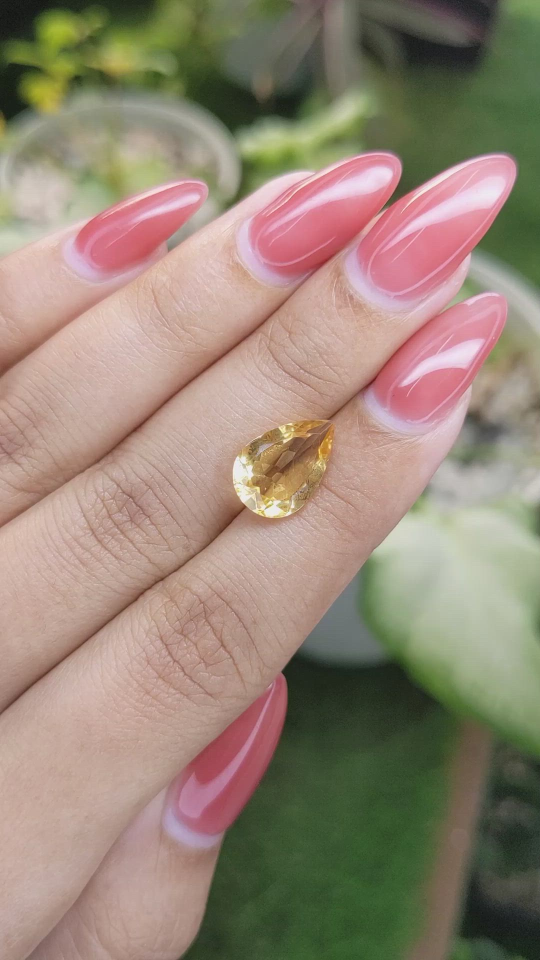 3.14 Ct. Citrine from Ceylon (Sri Lanka) Size Video