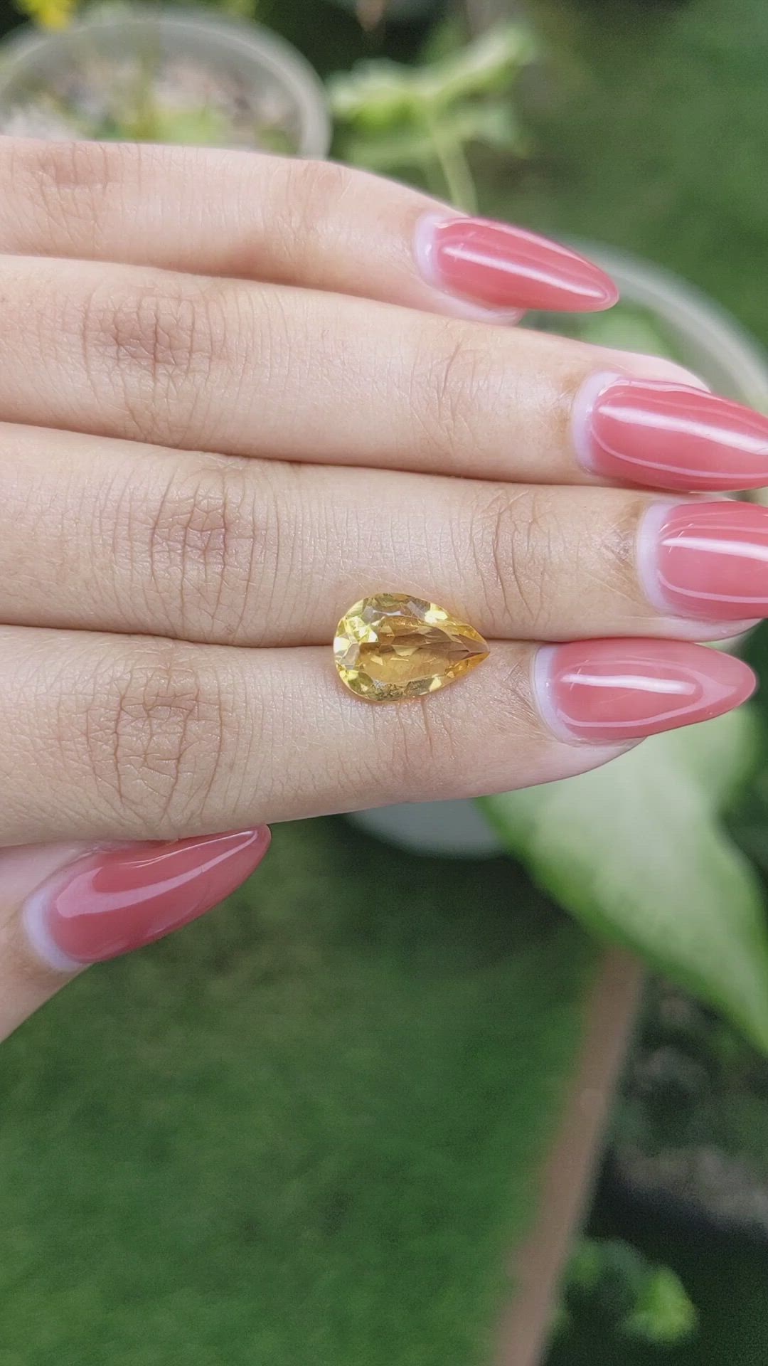 3.14 Ct. Citrine from Ceylon (Sri Lanka) Size Video