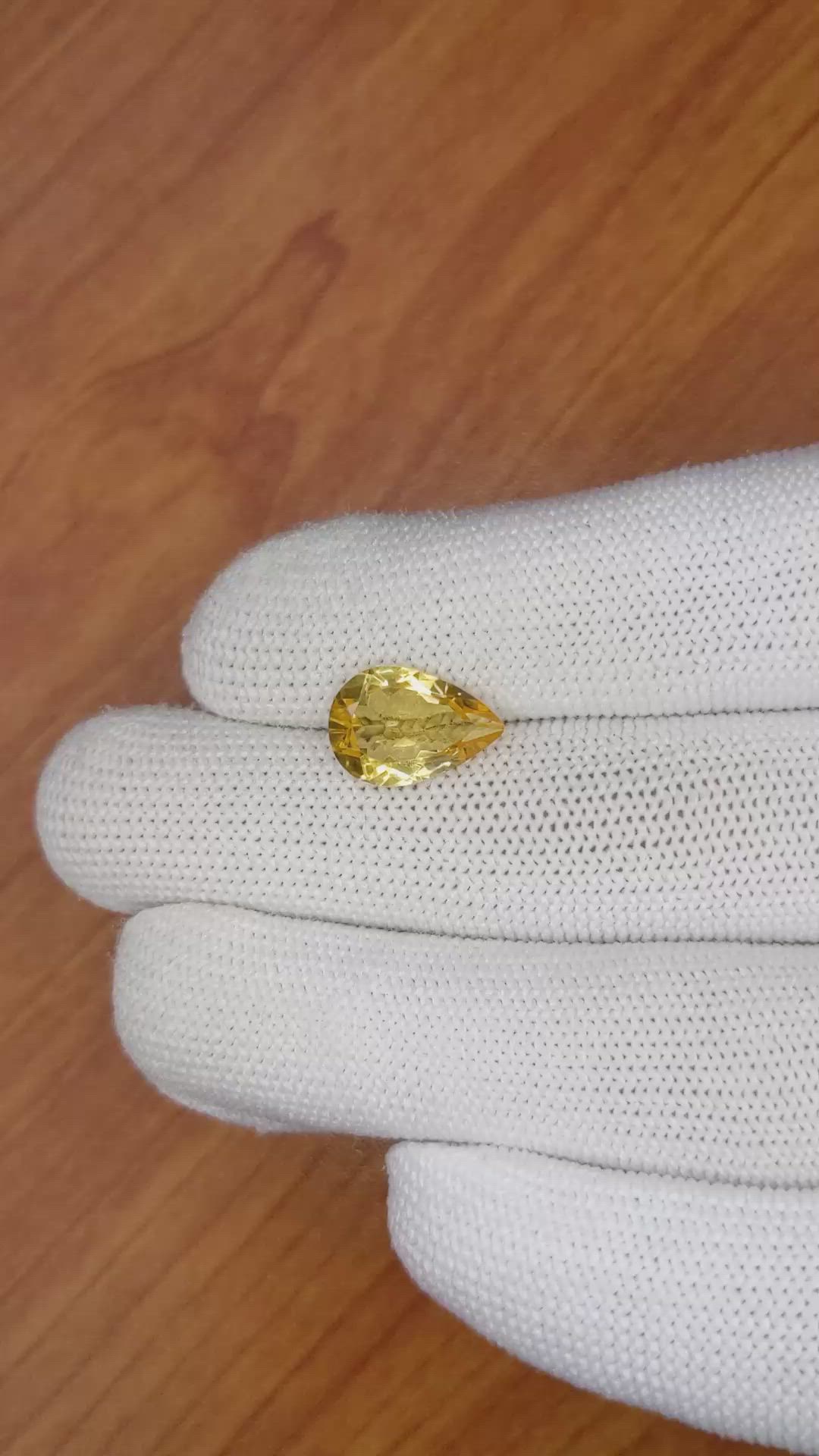 3.14 Ct. Citrine from Ceylon (Sri Lanka) Size Video