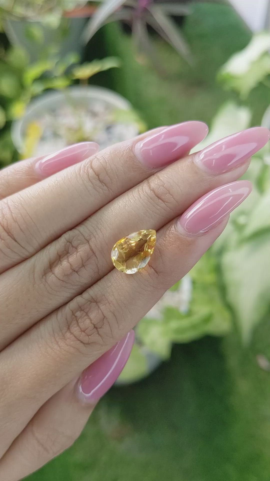 3.53 Ct. Citrine from Ceylon (Sri Lanka) Size Video