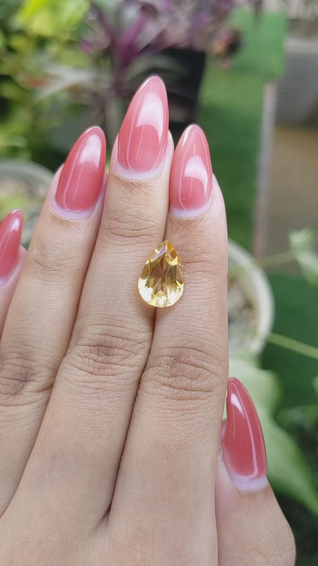 3.10 Ct. Citrine from Ceylon (Sri Lanka) Size Video