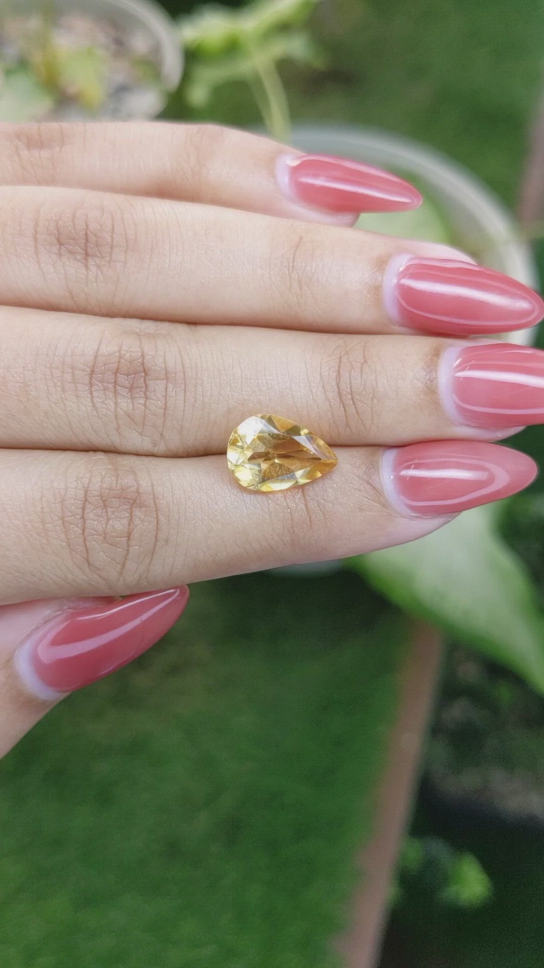 3.10 Ct. Citrine from Ceylon (Sri Lanka) Size Video