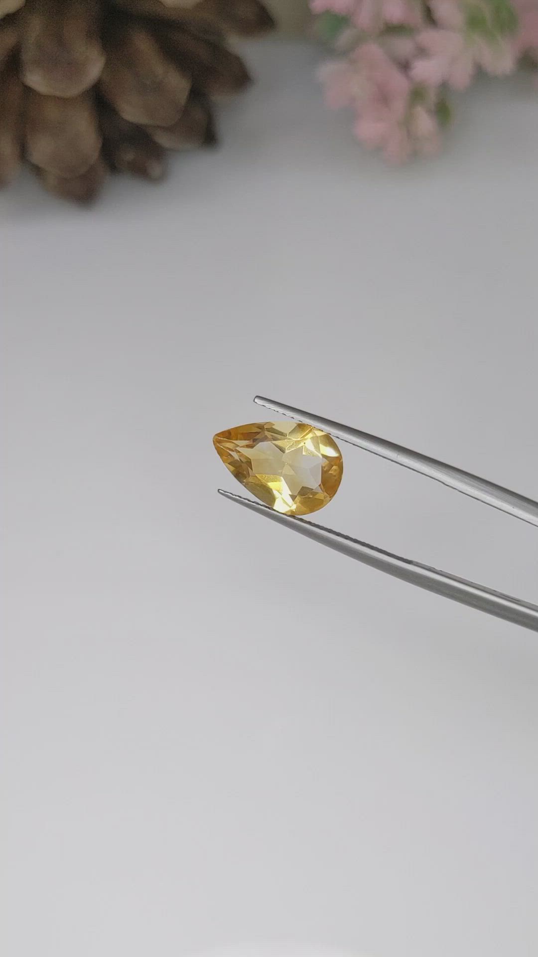3.10 Ct. Citrine from Ceylon (Sri Lanka) Size Video