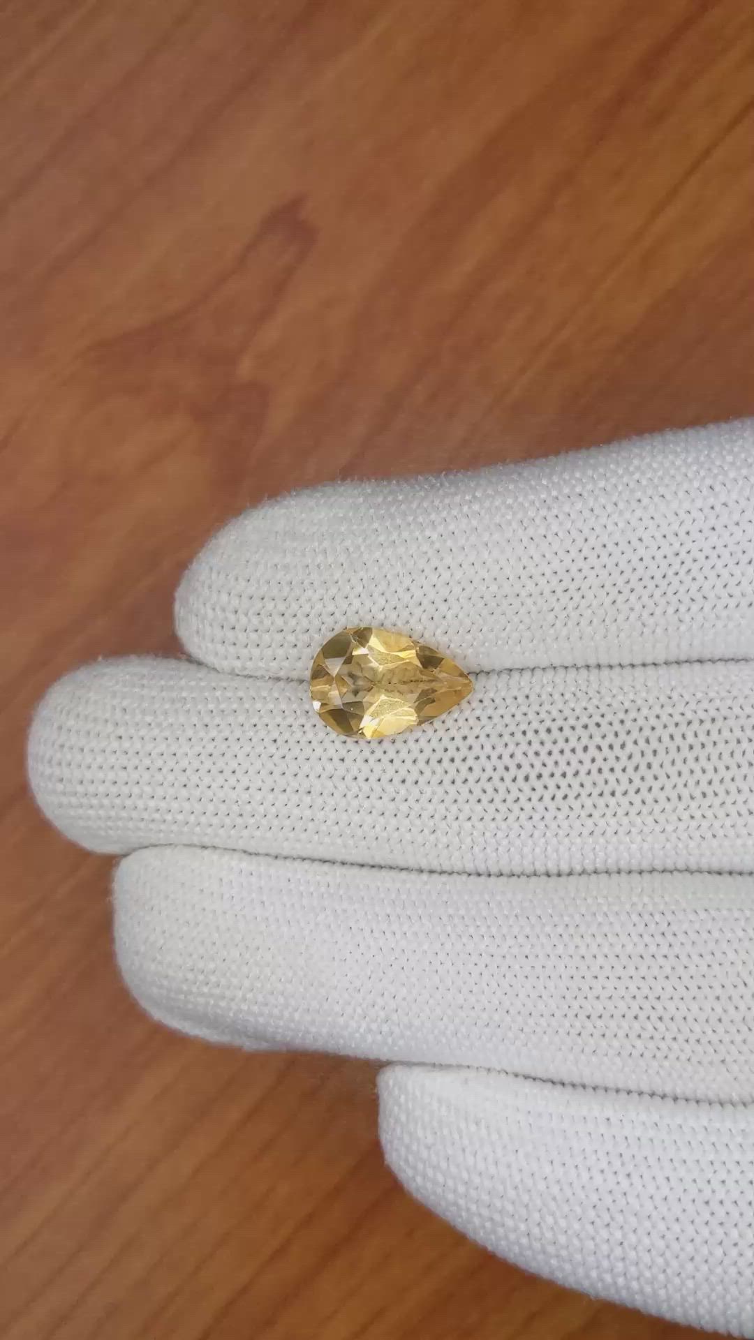 3.10 Ct. Citrine from Ceylon (Sri Lanka) Size Video