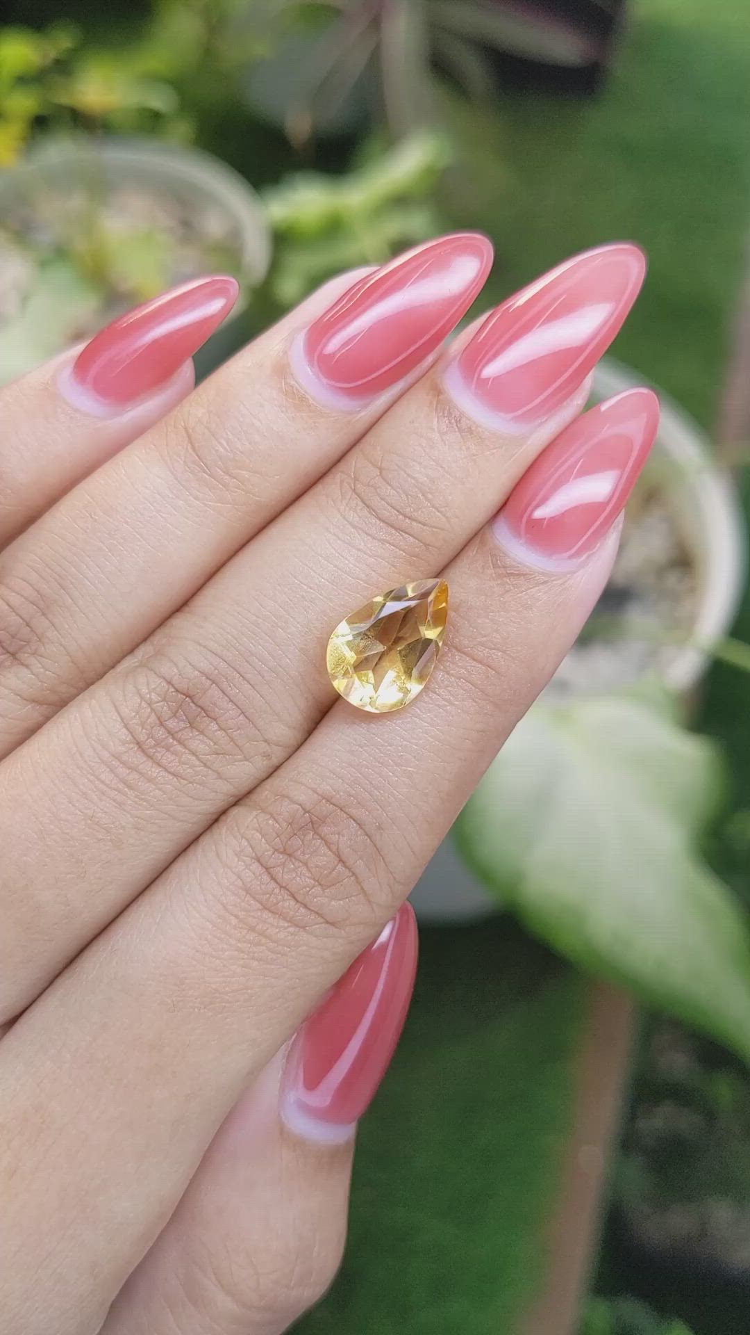 3.10 Ct. Citrine from Ceylon (Sri Lanka) Size Video