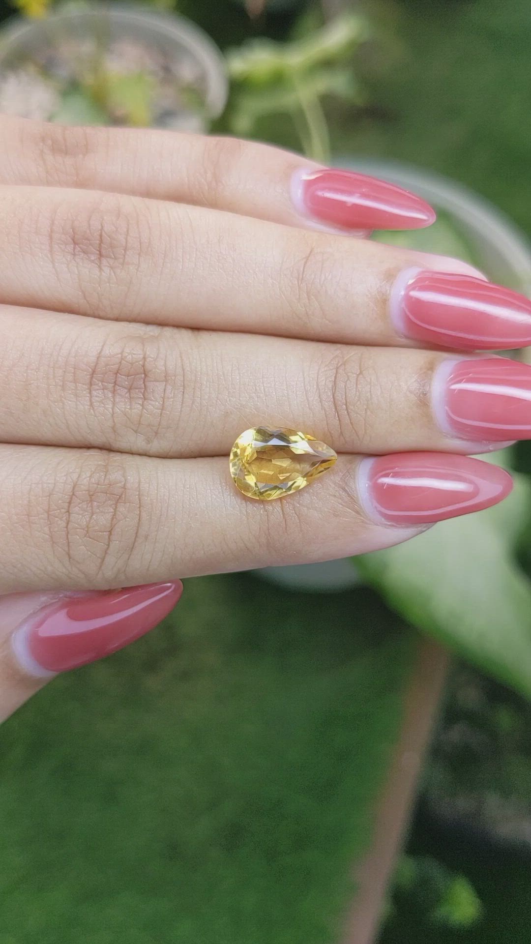2.82 Ct. Citrine from Ceylon (Sri Lanka) Size Video