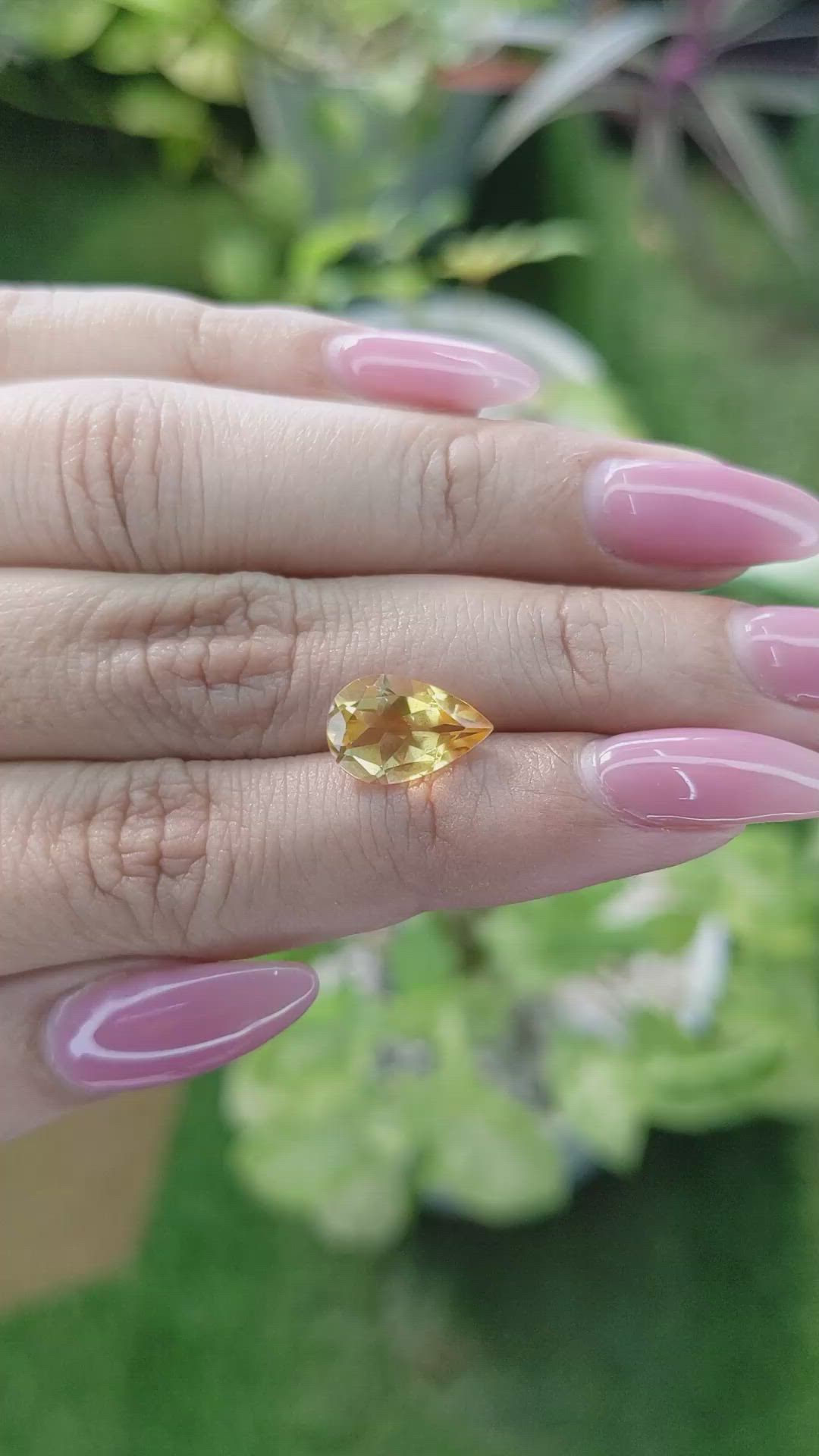 2.63 Ct. Citrine from Brazil Size Video