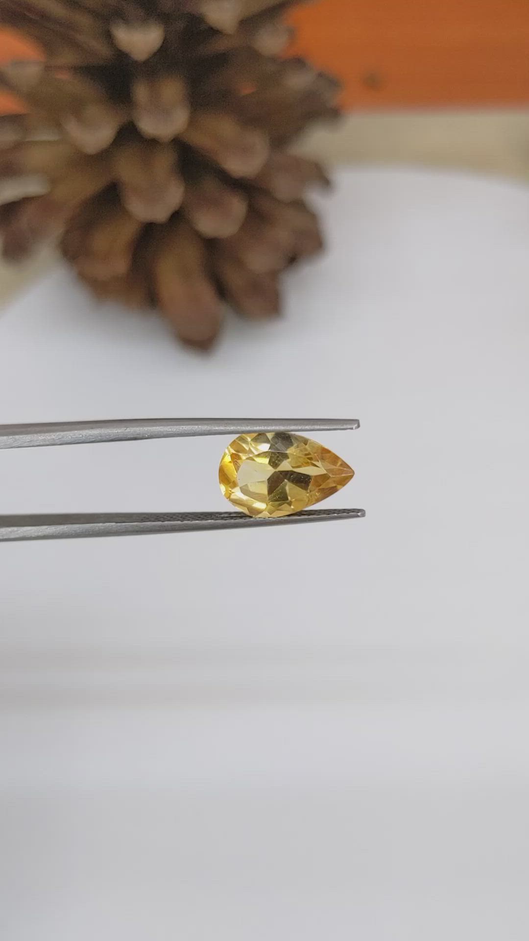 2.88 Ct. Citrine from Brazil Size Video